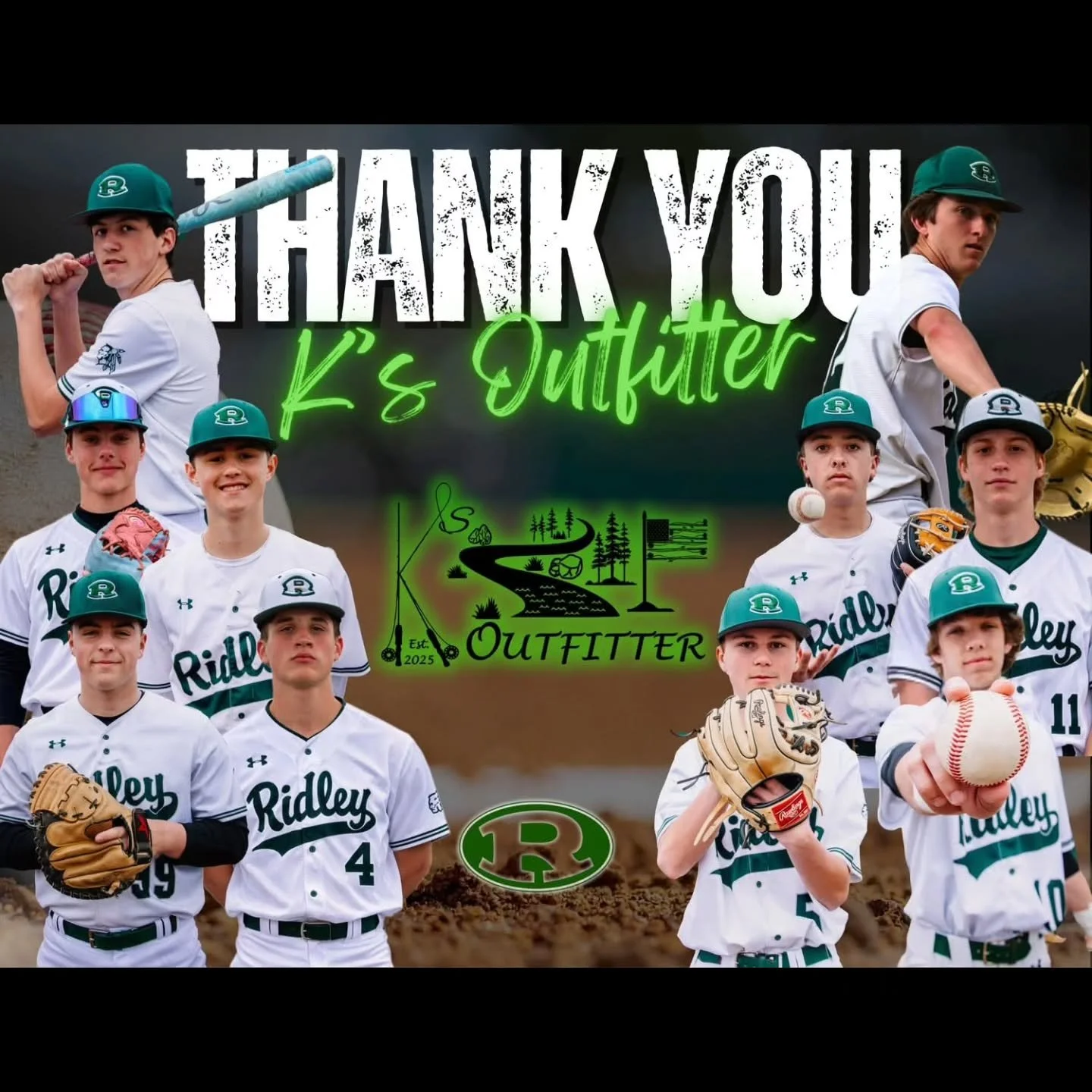 Supporting the local baseball team.
Let's go Ridley!

#supportyouthsport #ridleyparkpa #supportingsmallbusinesses 
@ksoutfitter