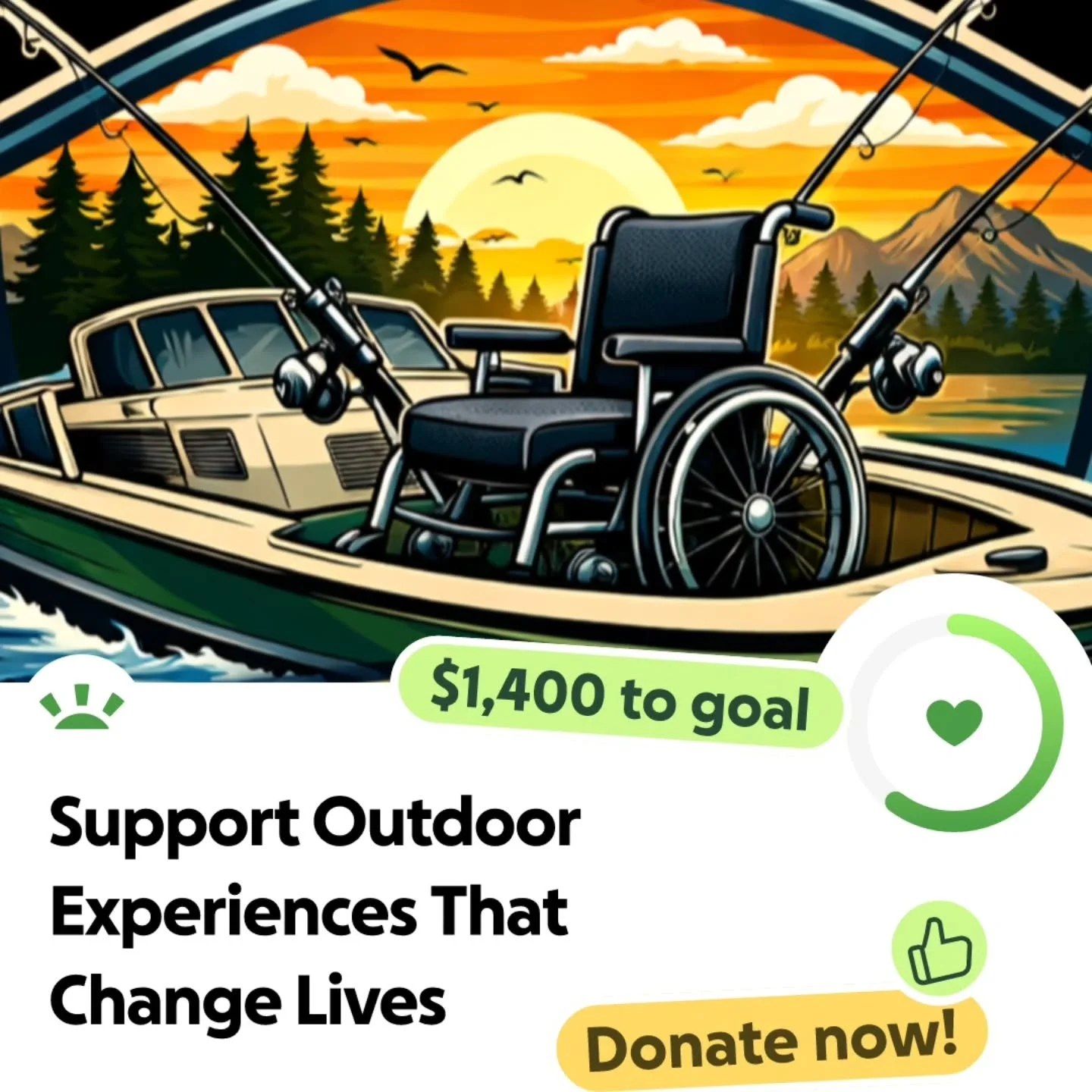 Please consider contributing or spreading the word to help create moments of peace and connection for those in need.

https://gofund.me/a6aaec13d

#nonprofit #accessibleoutdoors #veteranownedandoperated #changeisgood