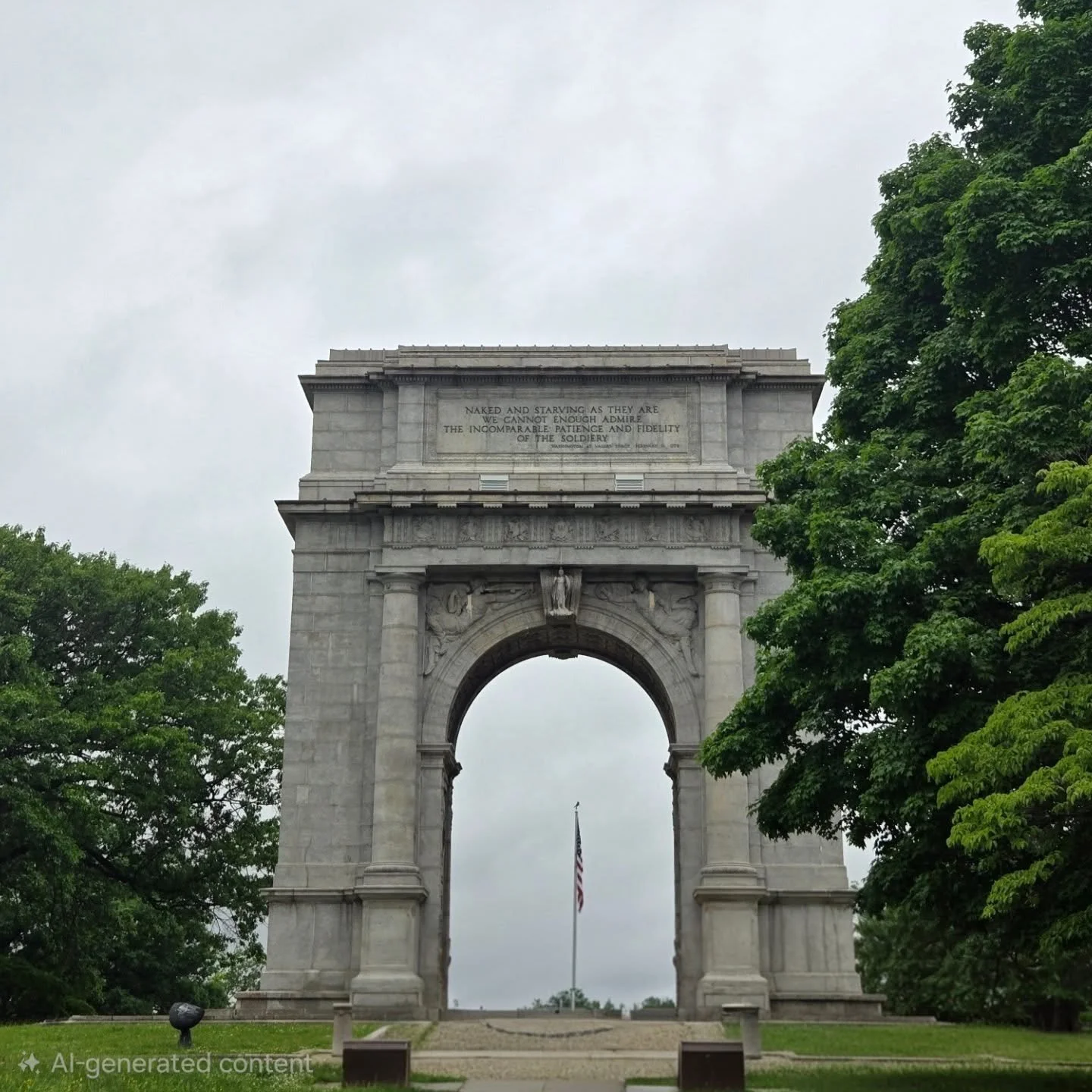 Remember why this Holiday exists.
Happy Memorial Day!

Removed the people from the image. Thats the ai prompt on the picture. 

#ultimatesacrifice#valleyforgepark
#memoralday #respect