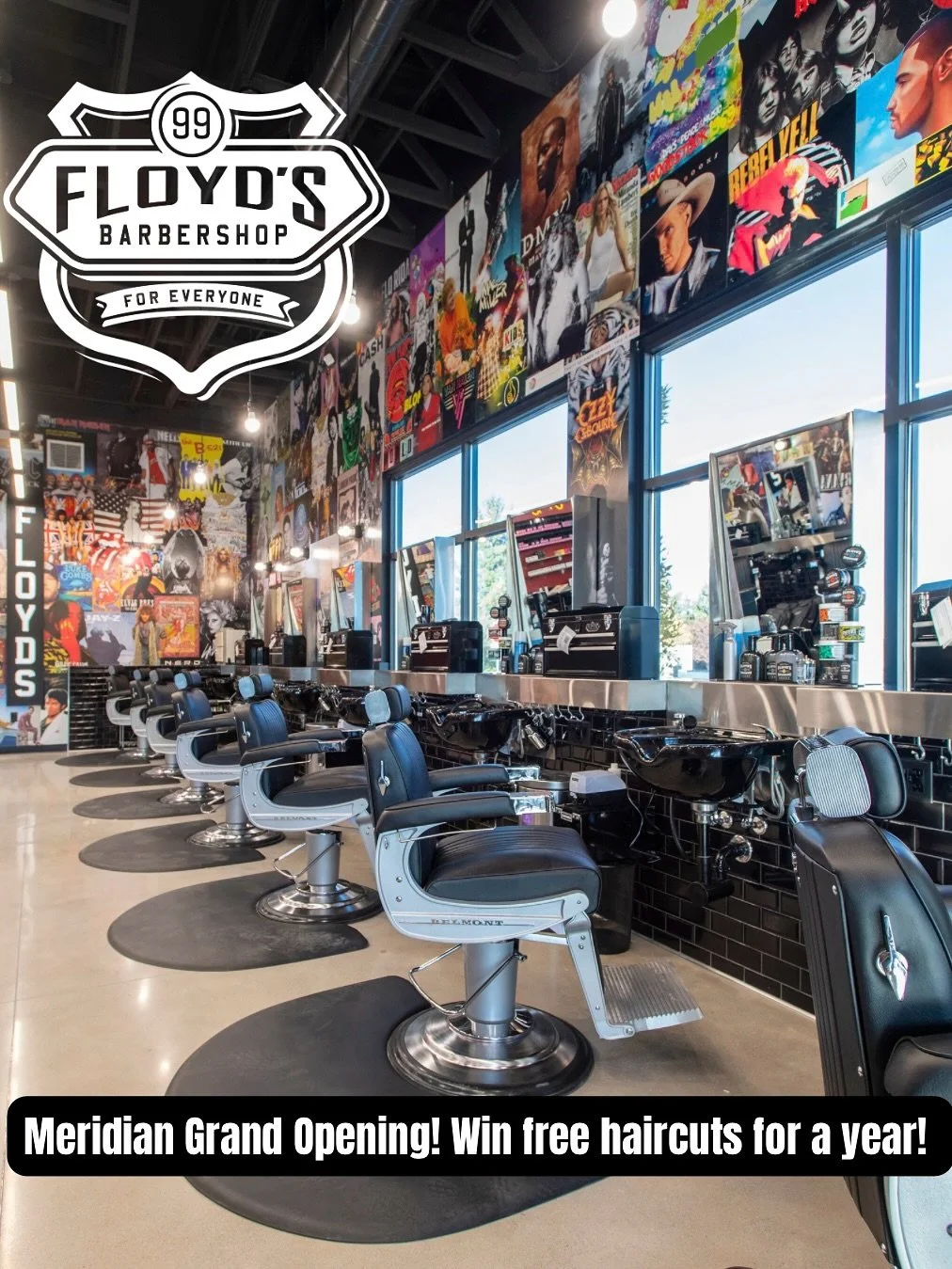 💈 WIN FREE HAIRCUTS FOR A YEAR 💈 @floyds99idaho is opening Friday!&nbsp;⭐️⭐️⭐️⭐️⭐️

(LET&rsquo;S TRY THIS AGAIN! Instagram had a major glitch today and the giveaway reel didn&rsquo;t show up on feeds! So we&rsquo;re giving you a chance to enter on 