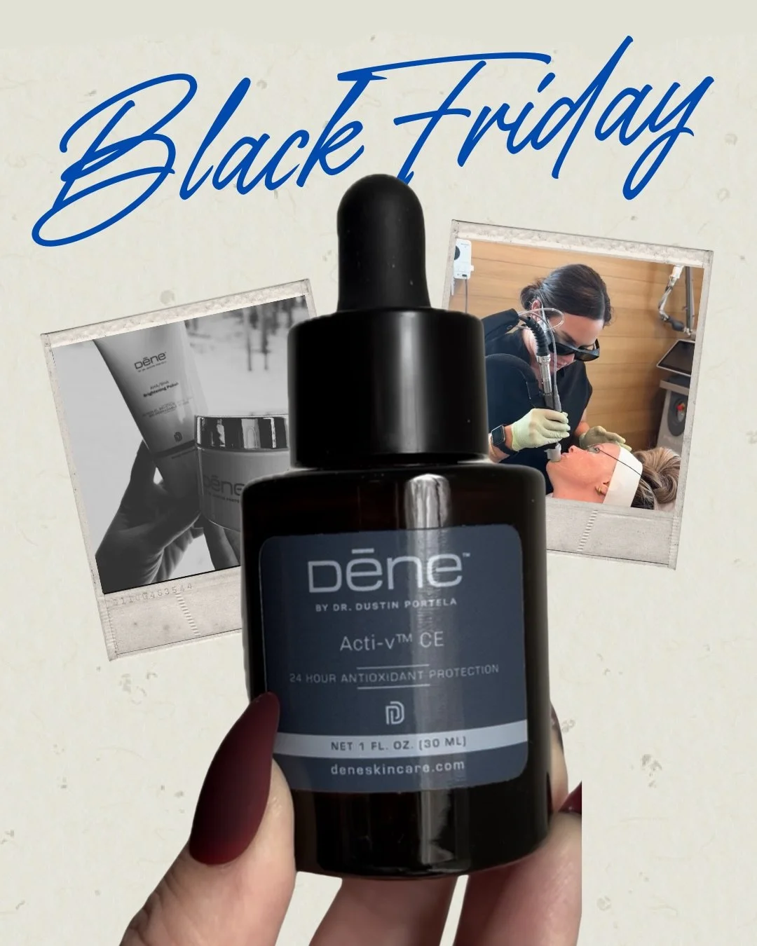 ✨ Every year I choose one or two of my favorite Black Friday and Cyber Monday deals, and this year has some absolute standouts. ✨

Treasure Valley Derm is offering a steal on my very favorite dermatologist created skincare line DĒNE. It is 20% off ev