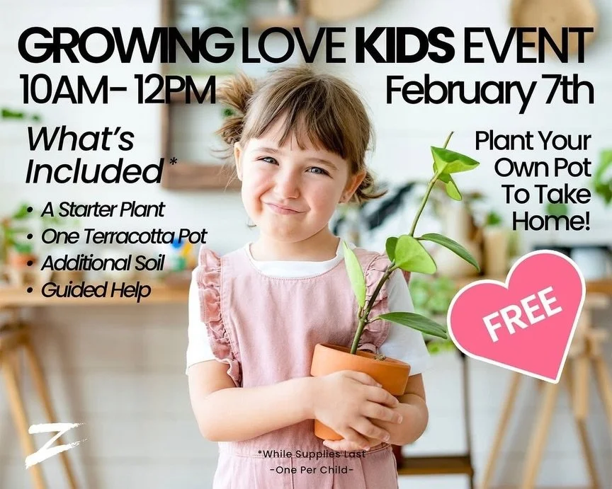 The Zamzows &ldquo;Growing Love&rdquo; FREE Kids Event is happening again on Saturday February 7th, starting at 10 AM at all stores, and it&rsquo;s all about hands-on fun for the whole family.

This FREE event for kids 14 and under includes everythin
