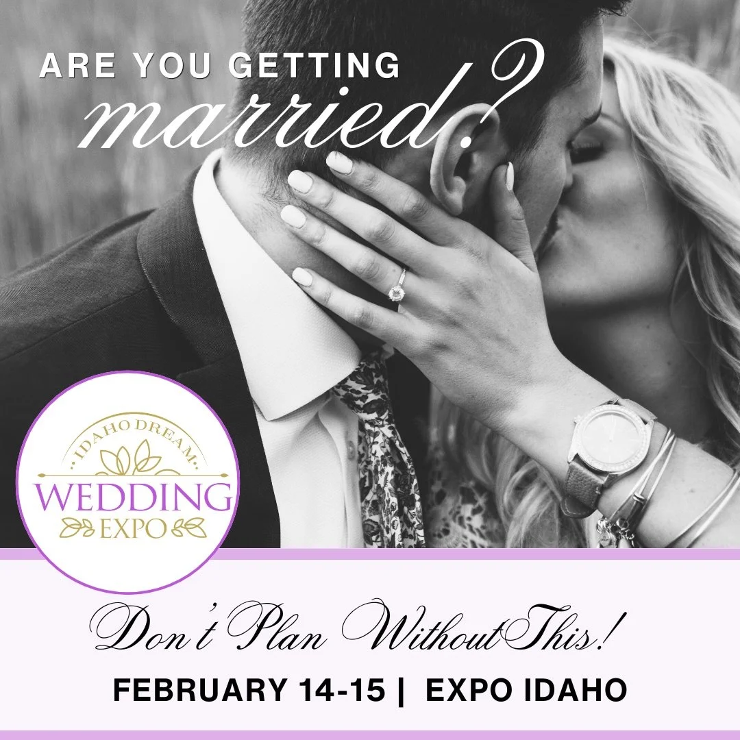 The countdown is on, lovebirds! 👰&zwj;♂️🤵&zwj;♂️

💍 The Idaho Dream Wedding Expo takes over @expoidaho, your ultimate stop for all things &ldquo;I do.&rdquo; From florals to fashion, venues to videographers, the Treasure Valley&rsquo;s best weddin