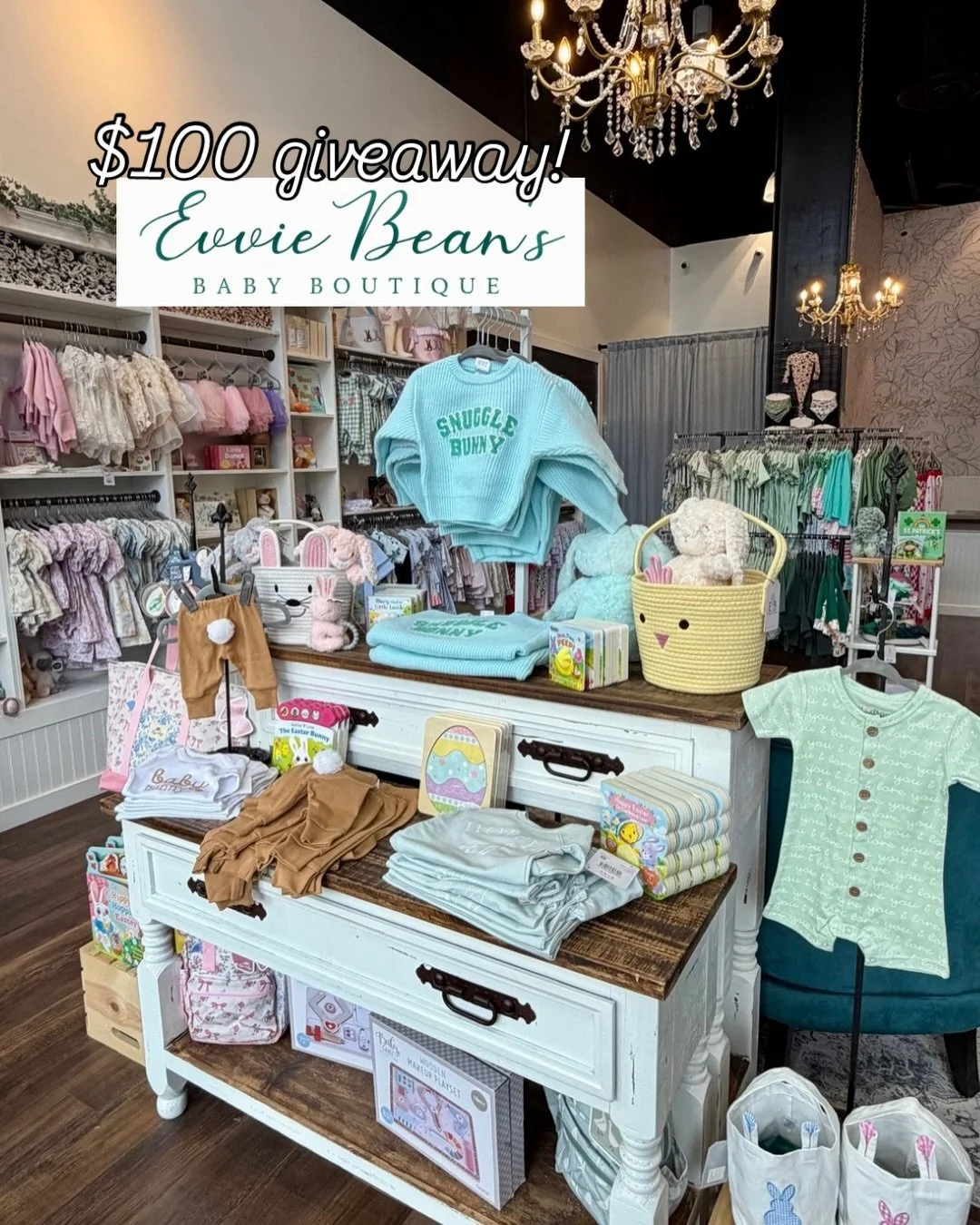 🎉 GIVEAWAY 🎉

Baby shopping that&rsquo;s adorable and surprisingly affordable.

If you haven&rsquo;t discovered @evviebeansbabyboutique at @villageatmeridian yet, this darling little shop is filled with adorable clothing, thoughtful baby gifts, toy