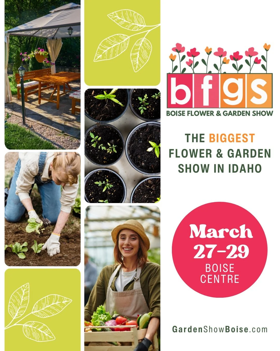 🌷✨ Spring Starts Here, Boise! ✨🌷
&nbsp;
If you&rsquo;re as ready for sunshine, fresh blooms, and patio season as I am&hellip; you cannot miss the Boise Flower &amp; Garden Show 🌿
&nbsp;
Join me March 27&ndash;29 at the Boise Centre for the ultimat