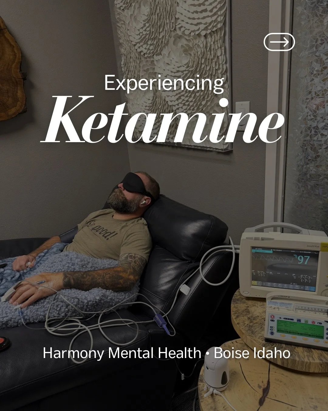 Shane and I are both starting a series of 6 ketamine treatments with @harmonymentalhealth1.

We&rsquo;ve both got things we&rsquo;re working through. For me, this is specifically about anxiety tied to PTSD from medical trauma.

Ketamine is used in me