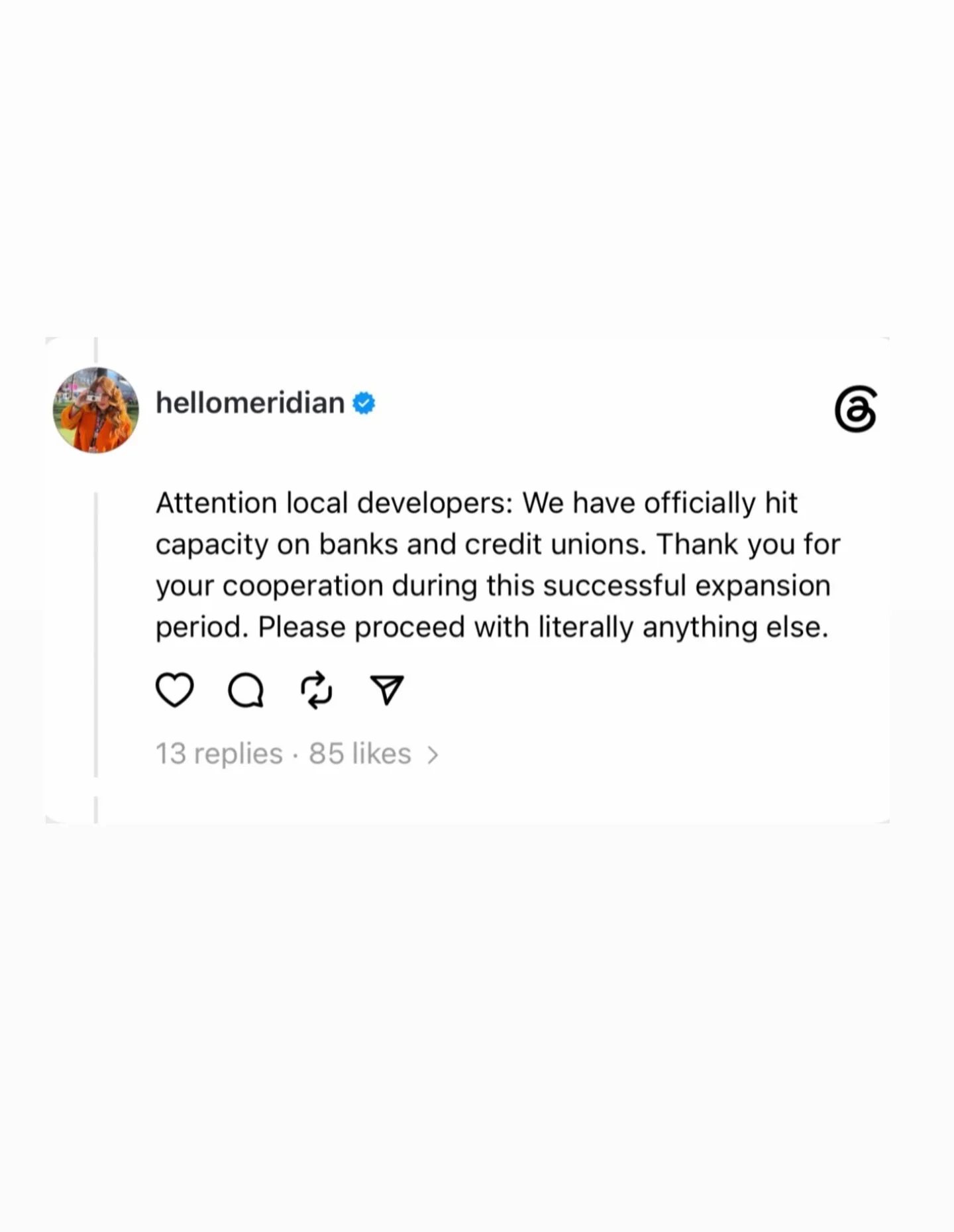 The Council of People Who Actually Live Here has spoken. What else do we add to the list? And besides Nordstrom and IKEA (because we&rsquo;re not getting those anytime soon) what do we actually need&hellip;  #hellomeridian