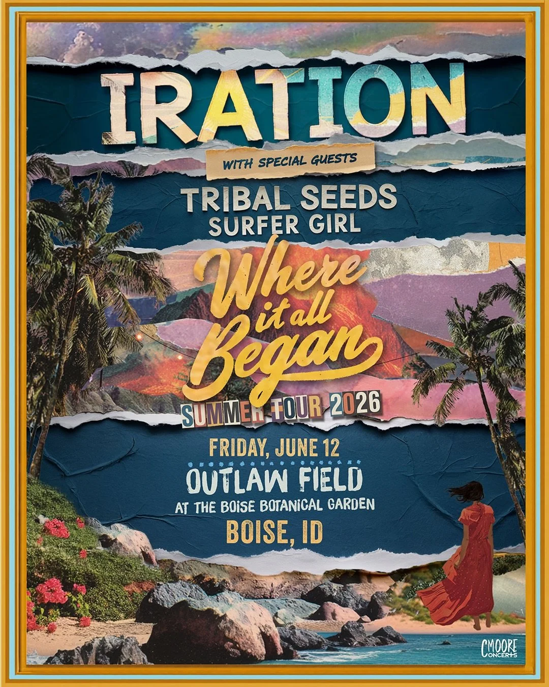 🌺 IRATION! OUTLAW FIELD SUMMER SERIES GIVEAWAY 🌺

The Outlaw Field Summer Concert Series is back, and the very first show of the season is almost here.

@iration with special guests @tribalseeds take the stage at the Idaho Botanical Garden on Frida