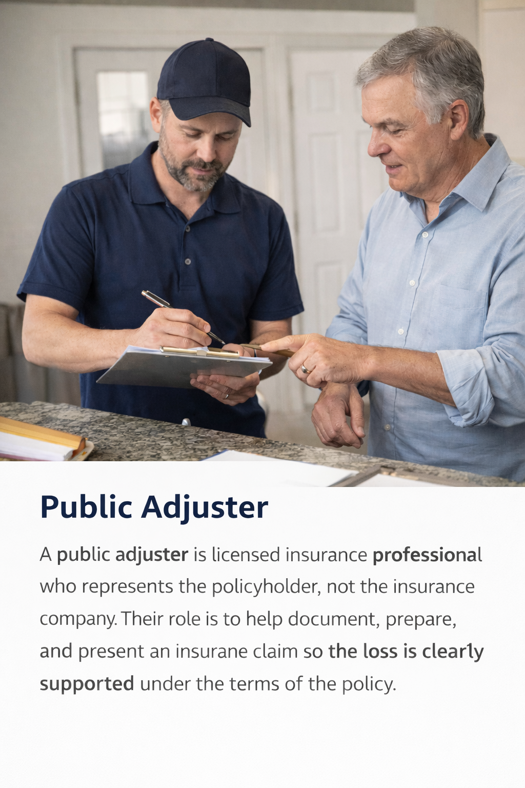 What Is a Public Adjuster?