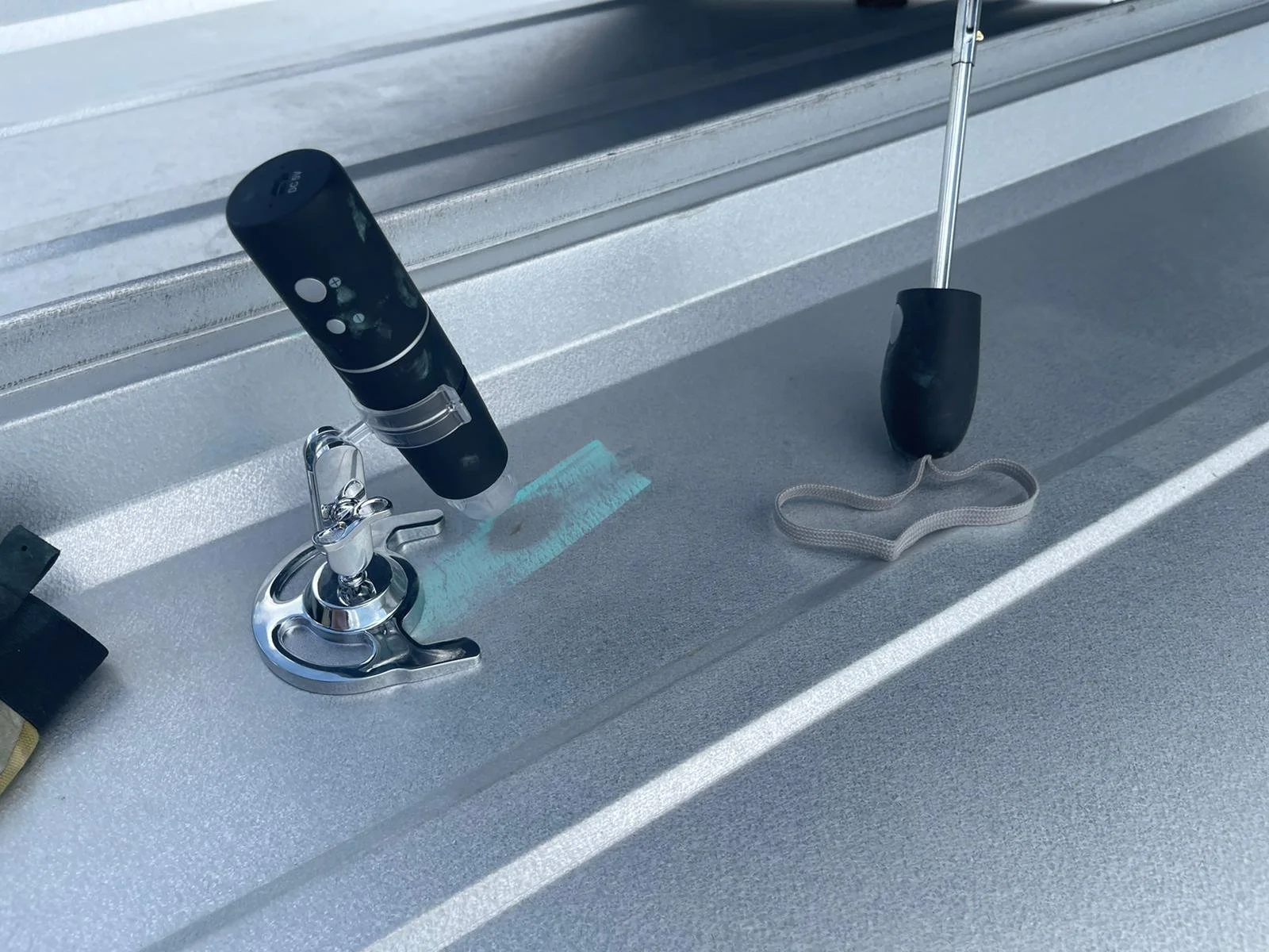 Microbe on metal roof, used to find fractures and functional damage to metal roofing R panel. Often used to combat cosmetic exclusions 