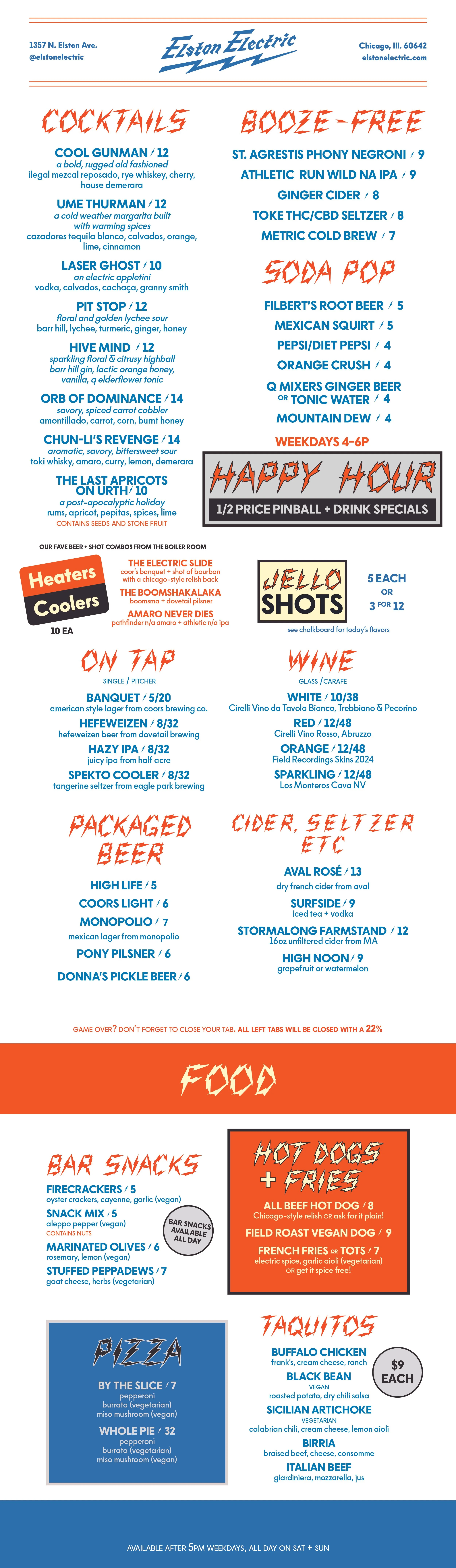 Electrican Menu Menu | Explore Our Menu Today! — ELSTON ELECTRIC