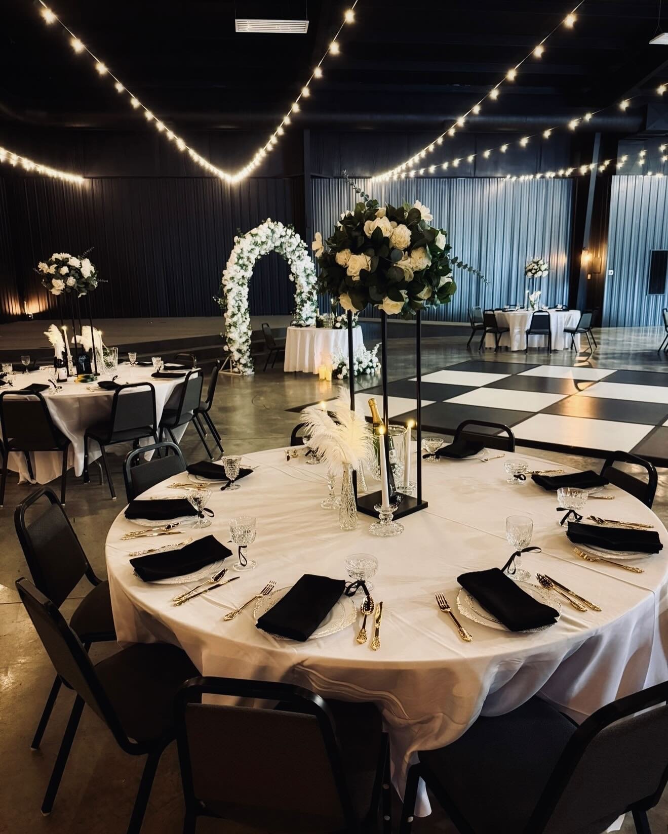 Now booking 2026-2027! 

#venue901 #wedding #blackandwhite #venue