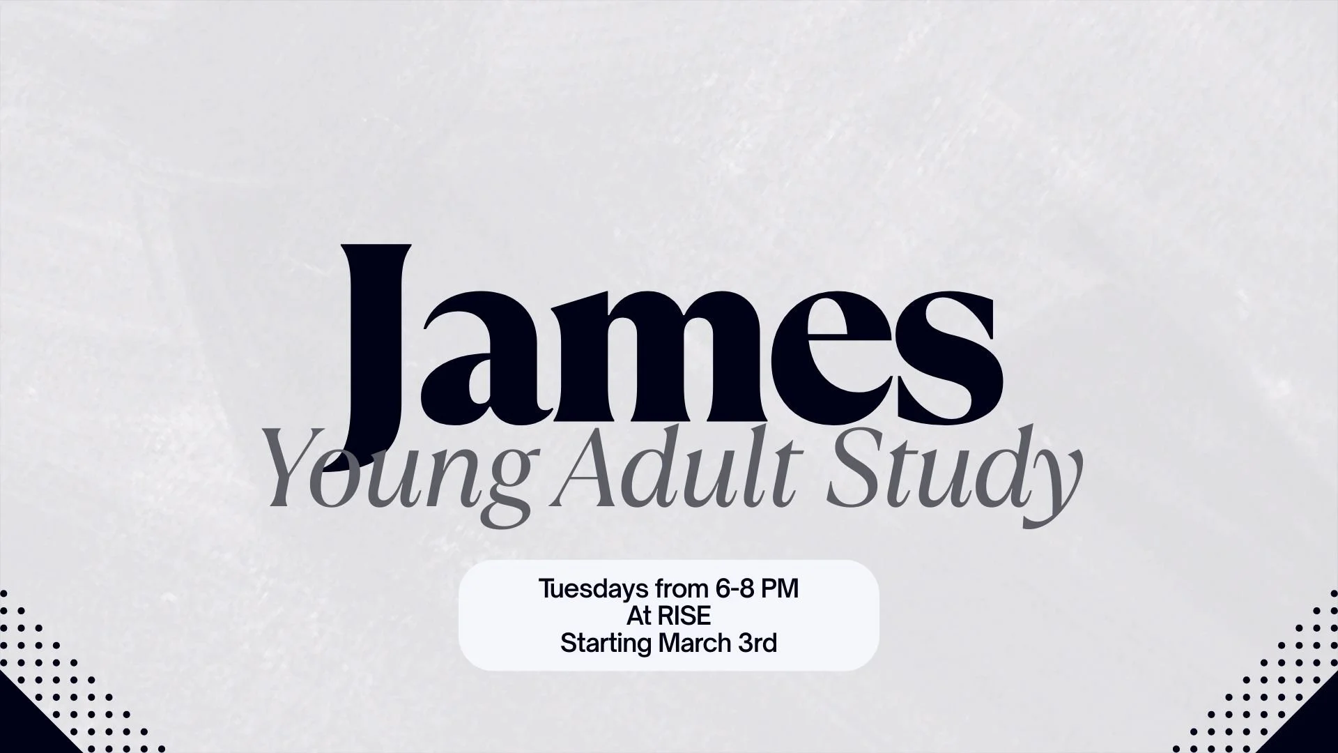 Young Adult Bible Study