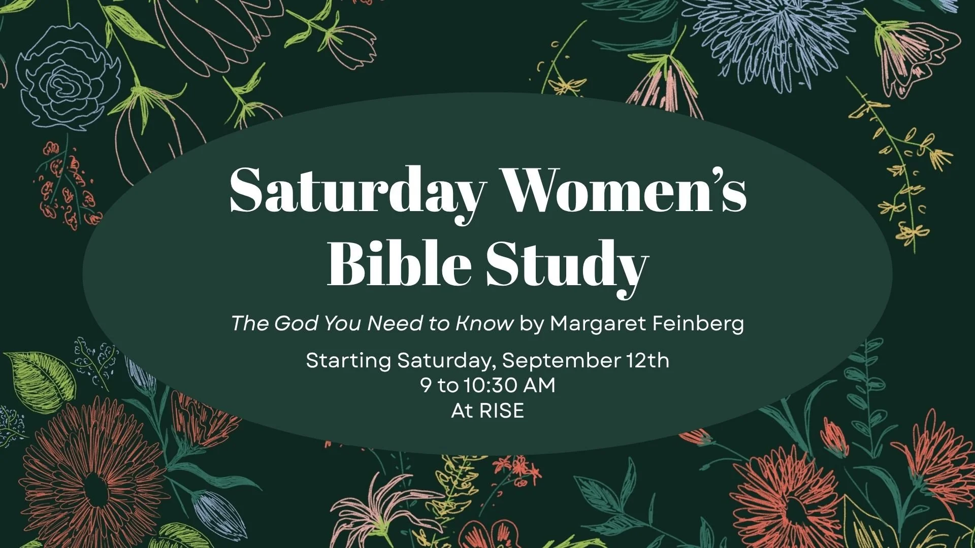 Saturday Morning Women's Bible Study Begins