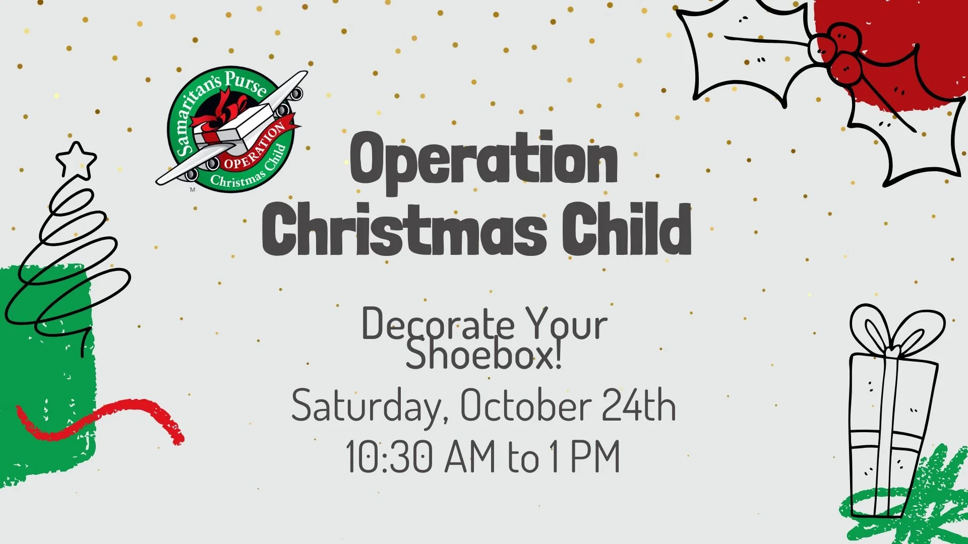 Operation Christmas Child Shoebox Decorating