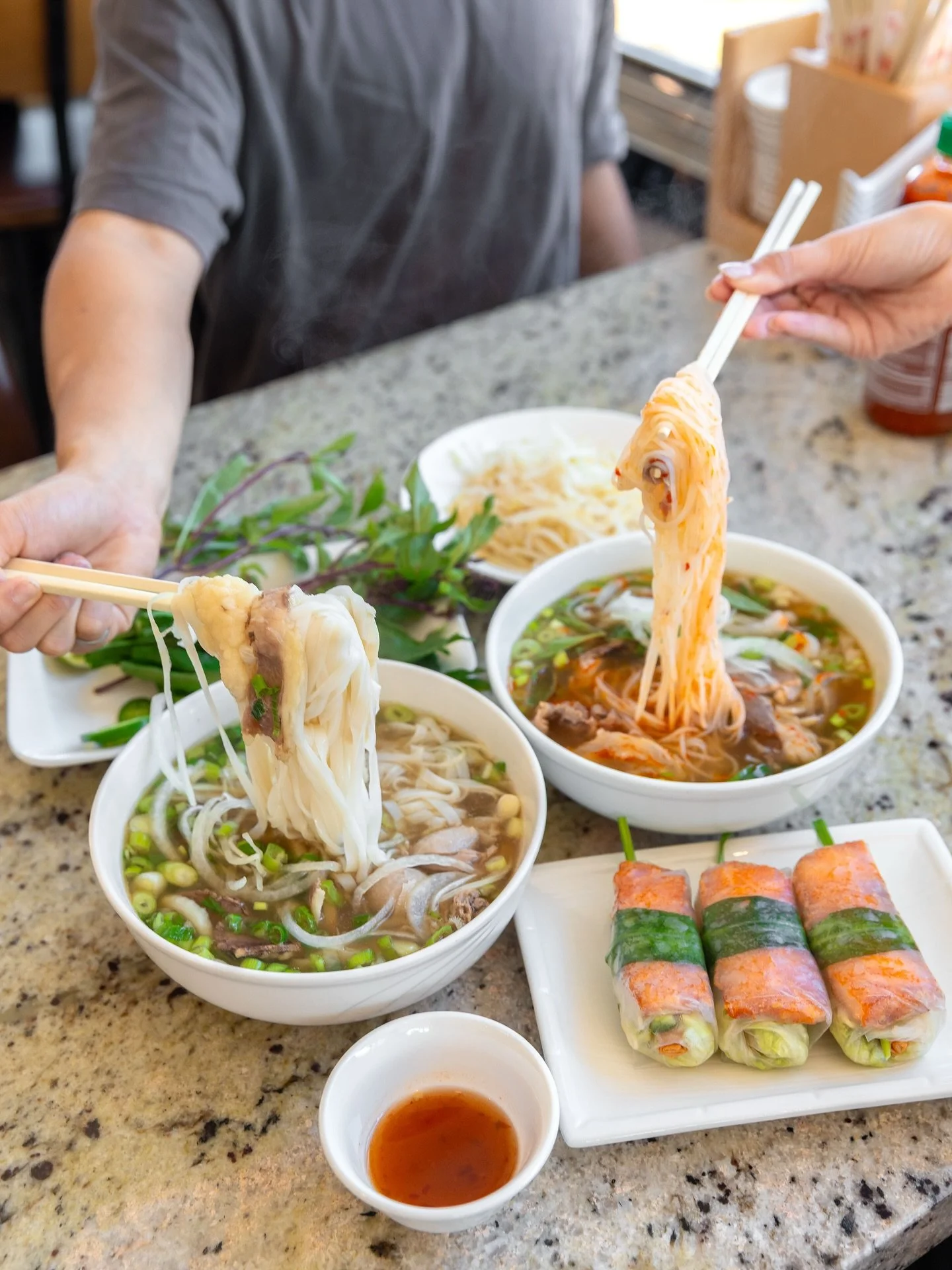 Double the noodle pull, double the flavor 🍜🔥 Now through Nov 24, get a FREE tofu pudding when you buy any pho, Monday to Friday from 3&ndash;8pm. Come for the flavor, stay for the sweet finish 🍮

#ocfood #ocfoodie #orangecounty #pho #vietnamesefoo