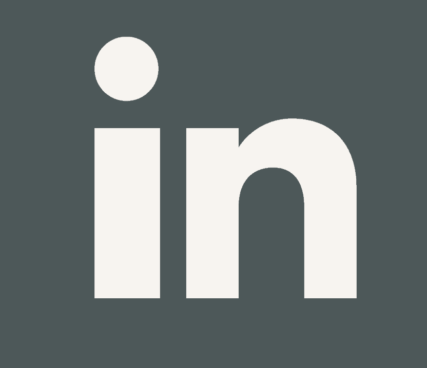 Linkedin logo in white