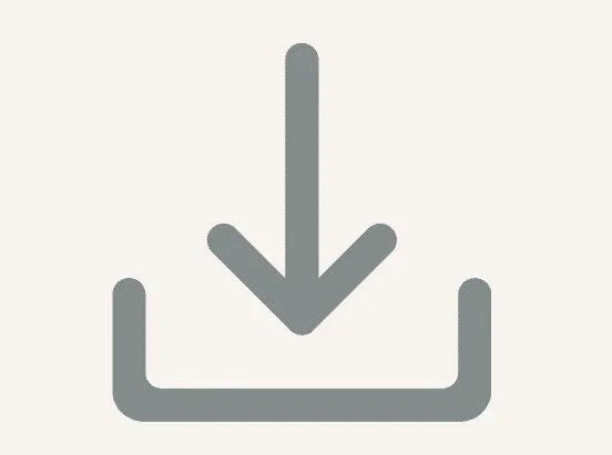 Blue download symbol
