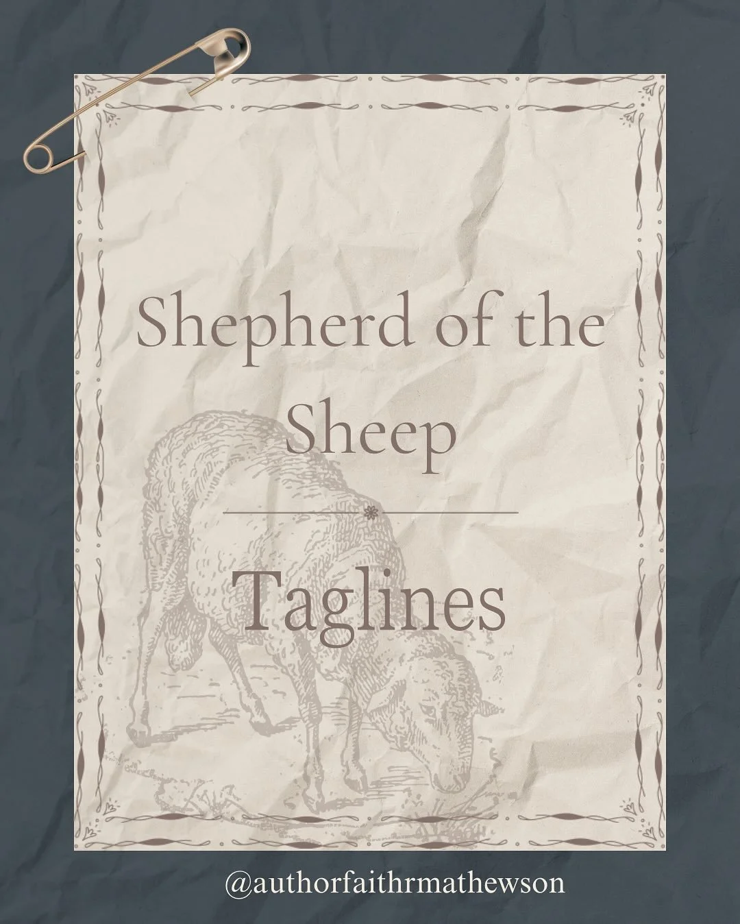 I never intended for either of these books to have taglines&mdash;it just happened so naturally when these two lines came about in the drafting process for each book. 

Both lines so perfectly encapsulate the themes in their stories. 

Now I only hop