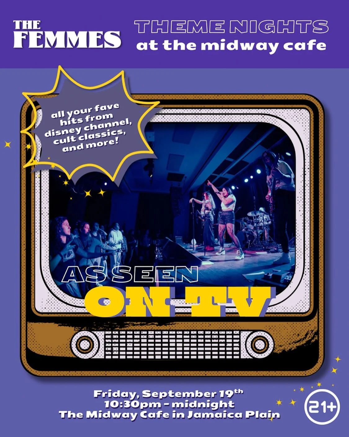This IS what dreams are made of ✨theme nights at @themidwaycafejp are BACK!! All your favorite Disney &amp; Disney channel hits, cult classic anthems, and other nostalgic tunes from movies and tv shows 📺 tickets are on sale at the link in our bio!


