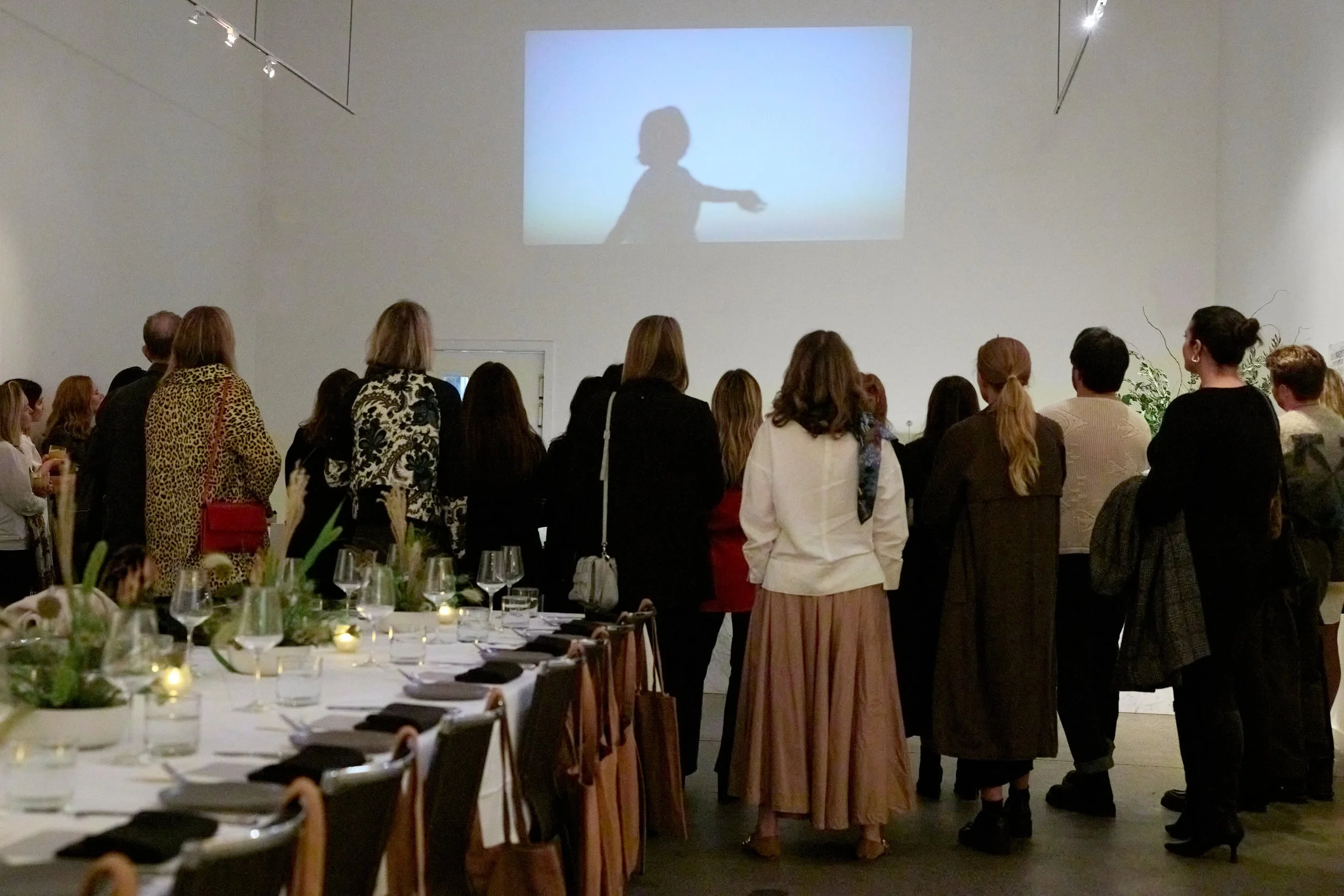dinner party to celebrate collection launch