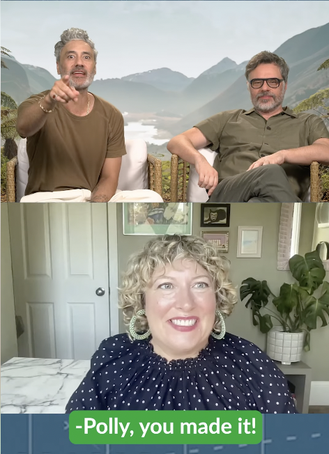 Chatting with Taika Waititi and Jemaine Clement.