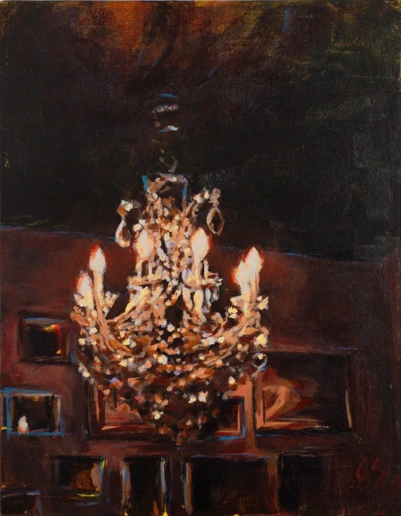 Chandelier at Gin Palace