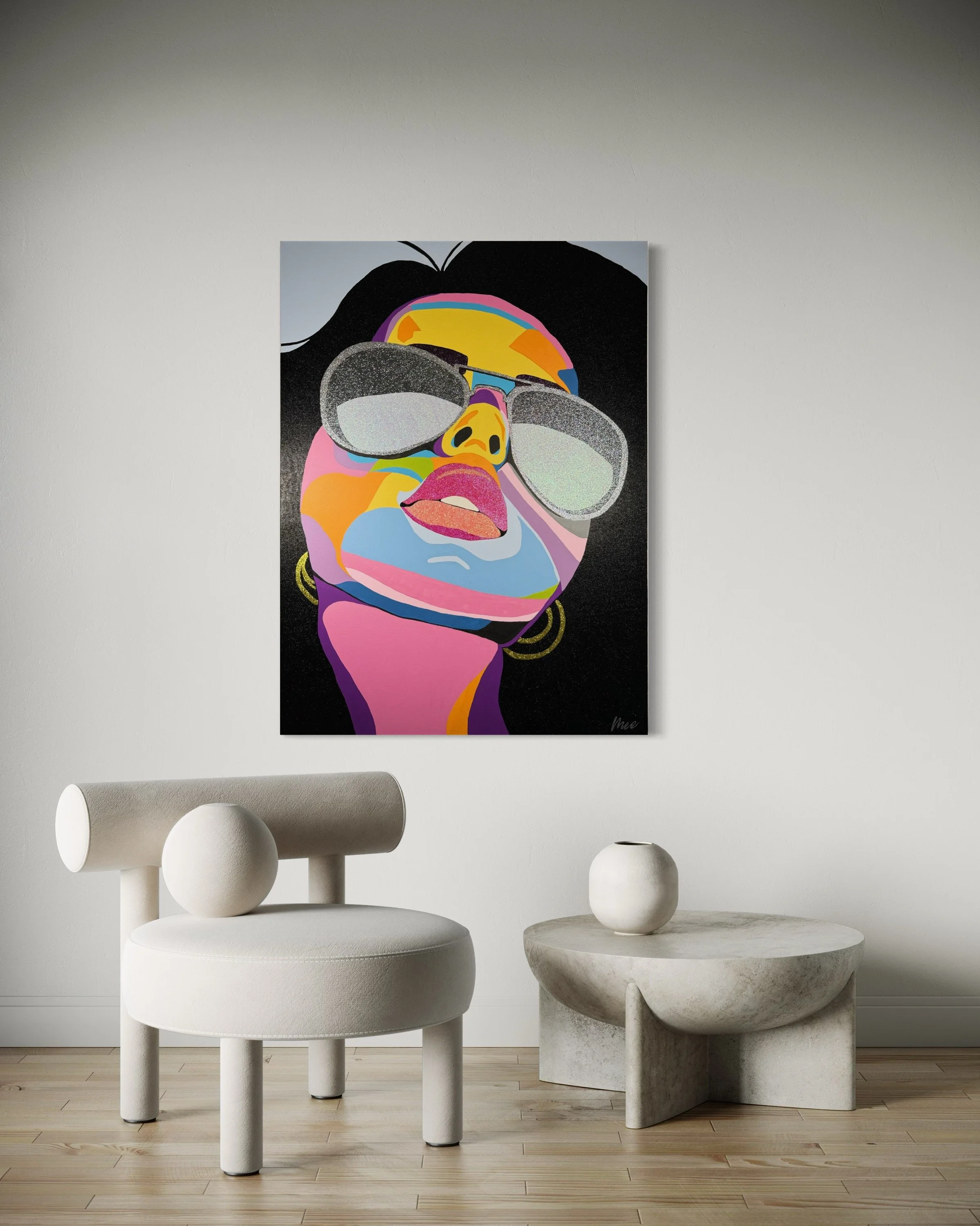 Acrylic and Glitter on Canvas
91x122cm