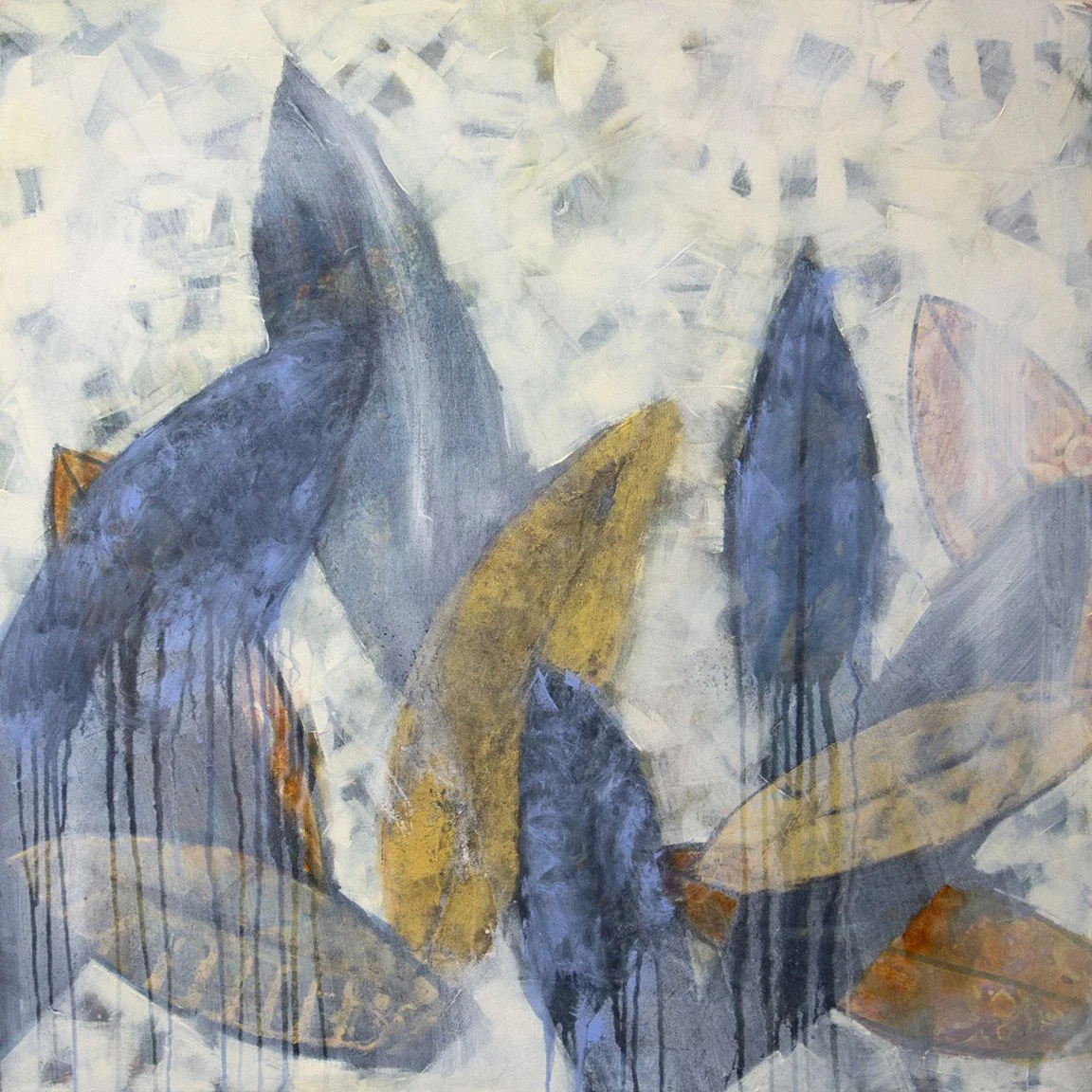 “Where Light Decides to Stay”
36 x 36". 2026. Acrylic on Canvas. For Sale. 
(on display at "Design Bright" in High River.)

There are moments when light does not arrive suddenly.
It settles.
It finds a place to rest.
It gathers quietly.
It stays.

Th