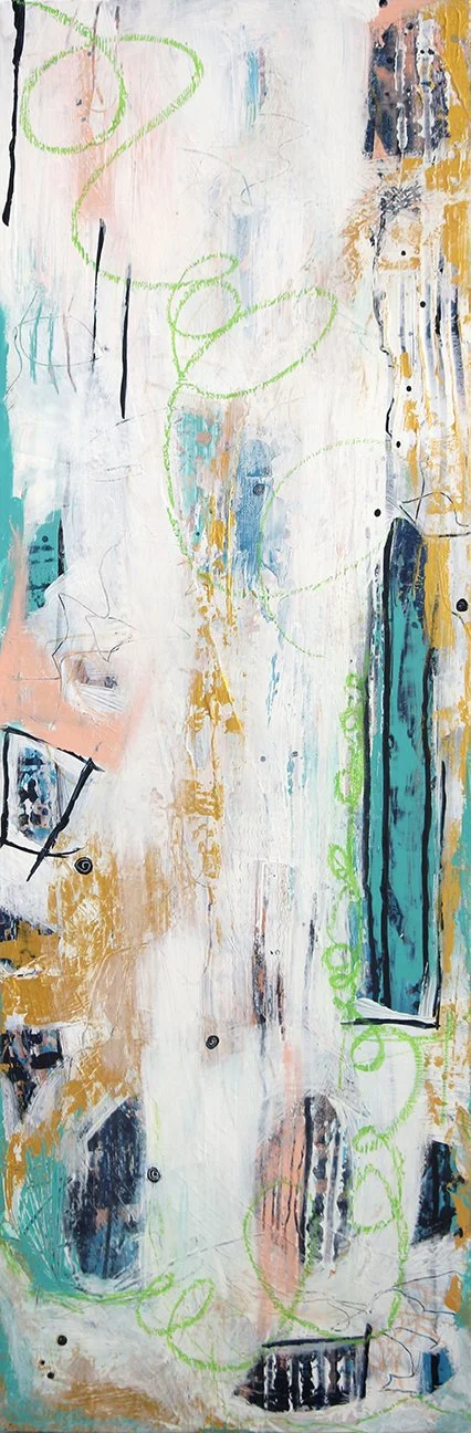 SOLD!
"Portals." 12x36." 2024. Acrylic on canvas. 