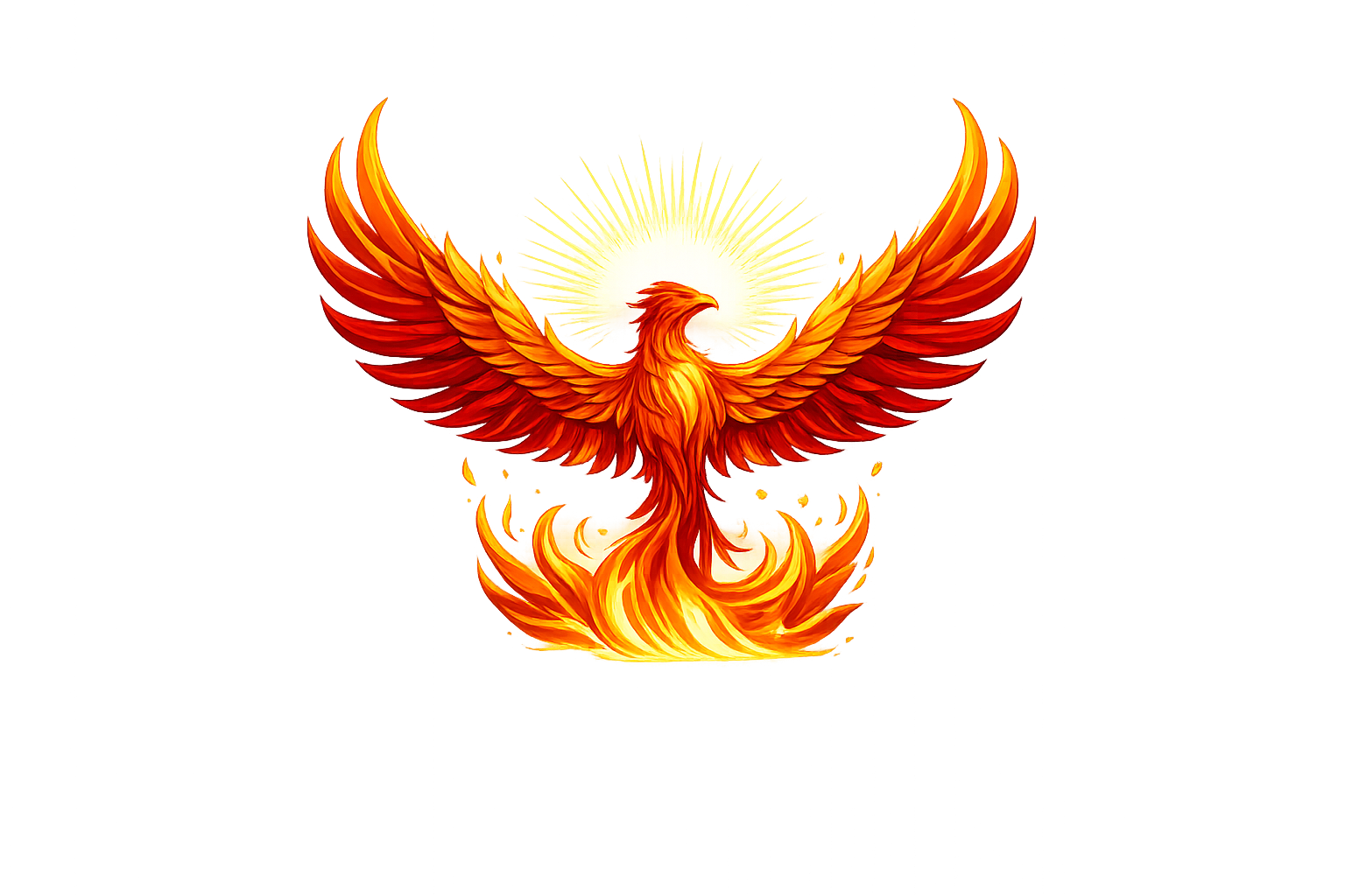 Fiery phoenix rising in vibrant flames.png