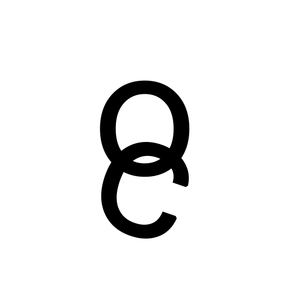 animated chain initials helvetica font