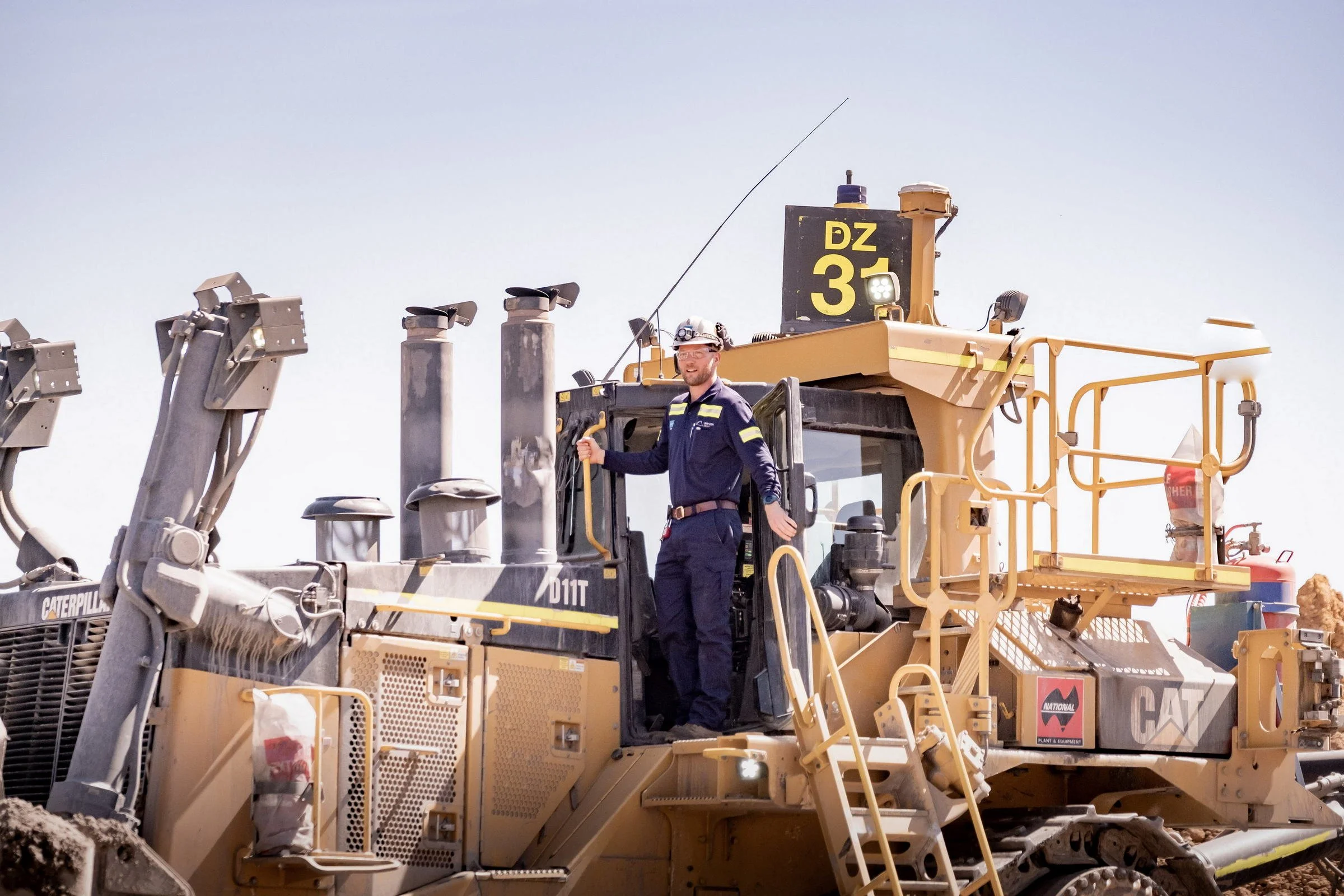Heavy mining equipment photographed on an open-cut mine site for the NSW Resources Regulator image library.