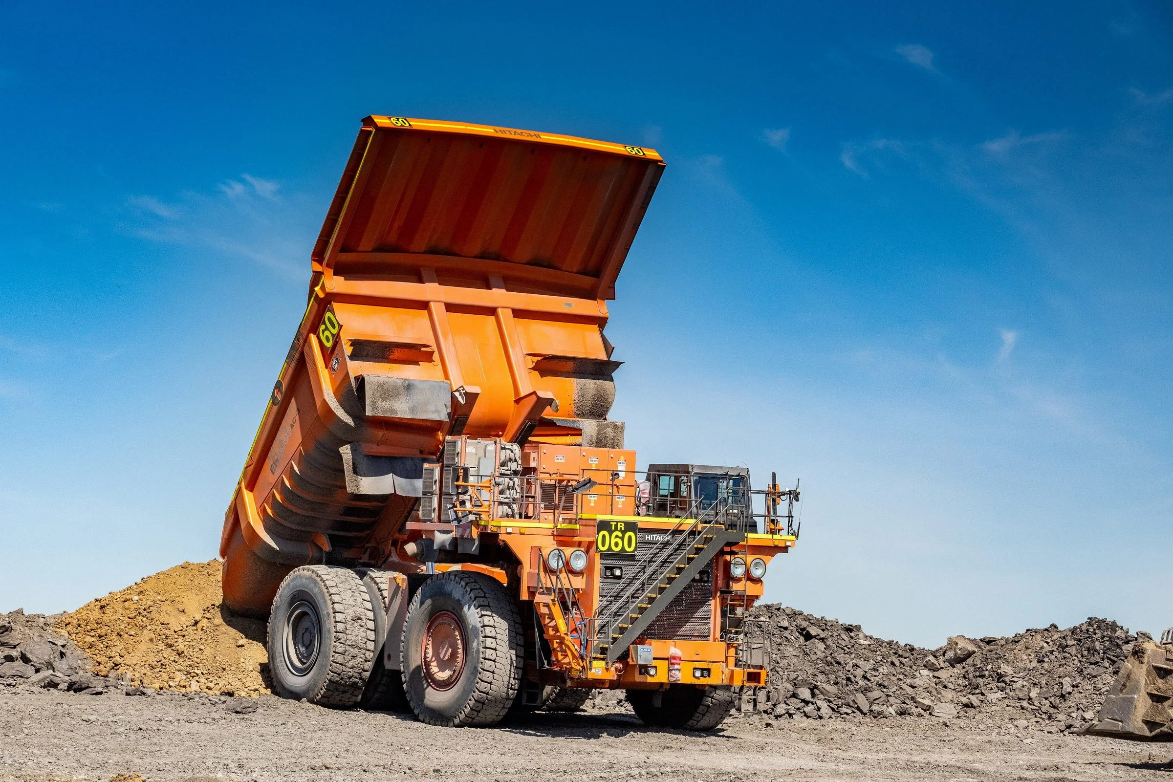 Large haul truck operating in an open-cut coal mine during a NSW Resources Regulator image library shoot.