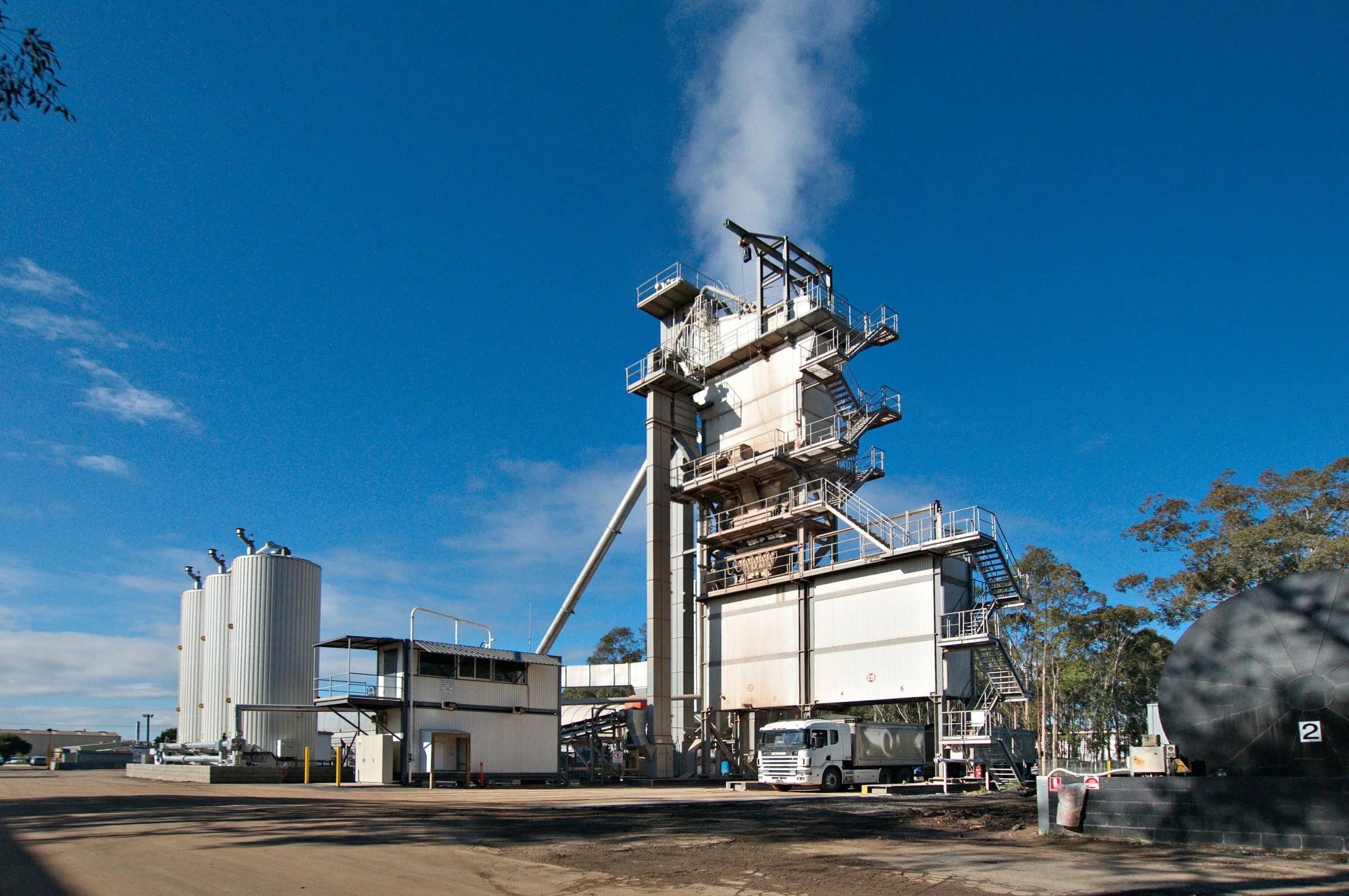 Fulton Hogan Rutherford asphalt plant exterior