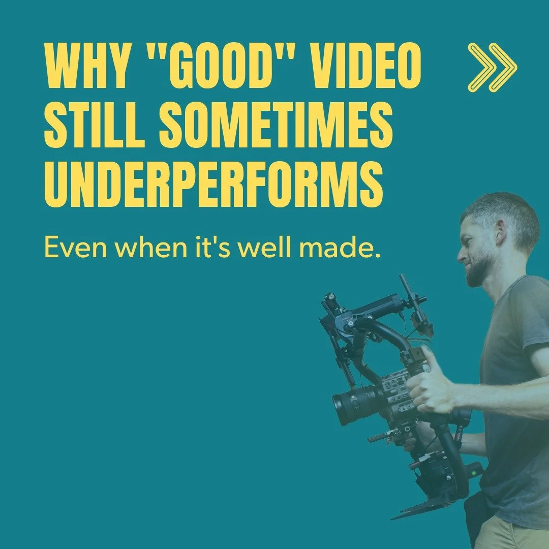 Well-made video is only part of the story.

#videoproduction
#contentdesign
#marketingcommunications