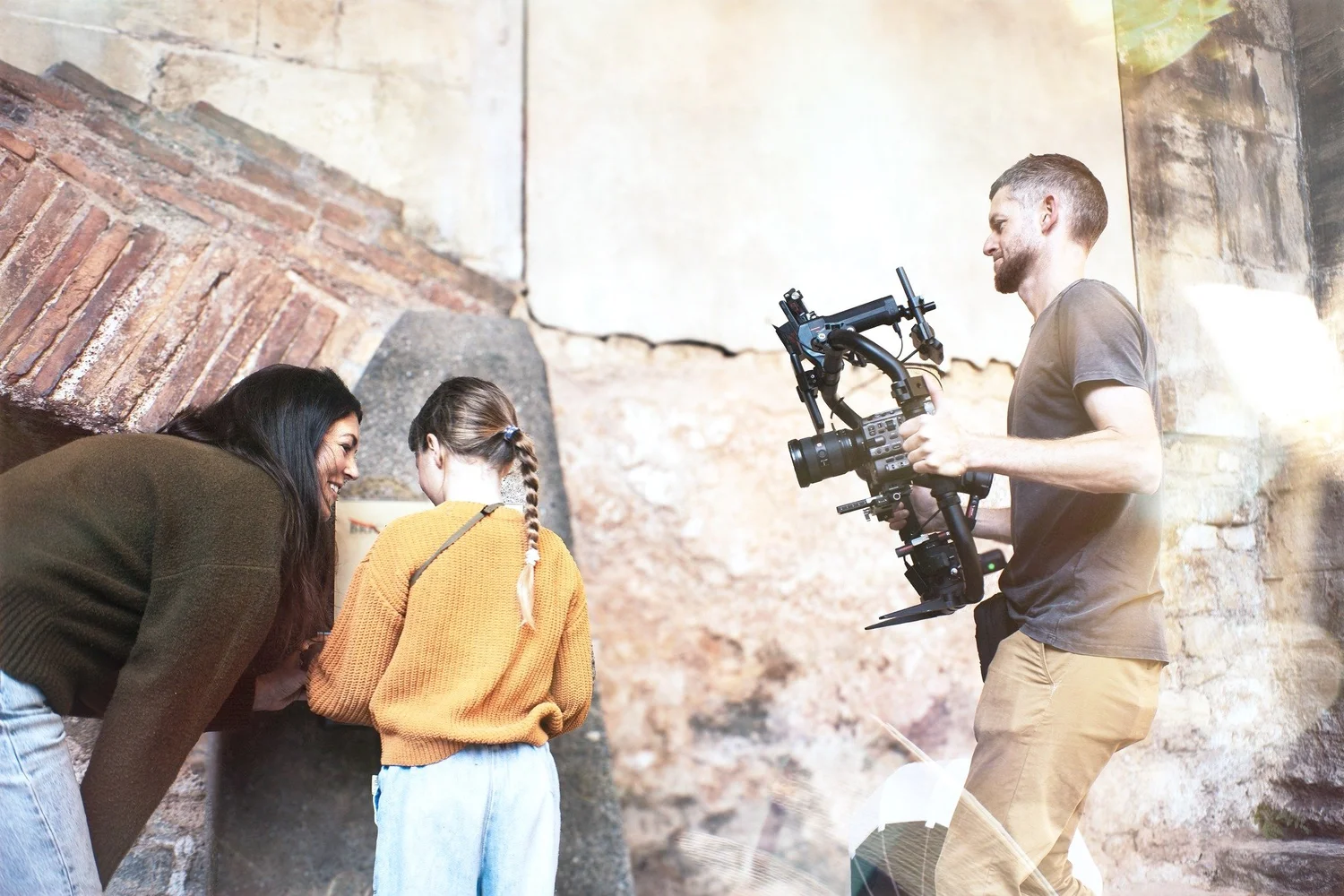 Matt from Jooka filming on location