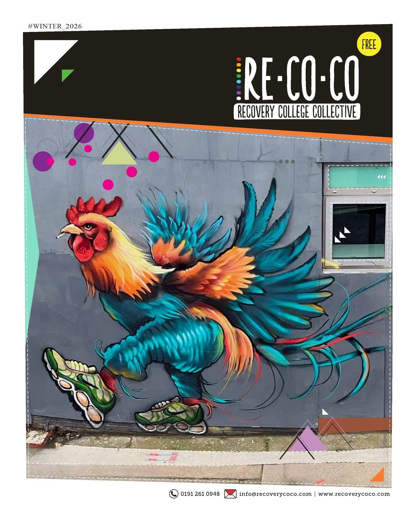 Cock-a-doodle-do, folks! Christmas is looming, New Year is not far behind, and so here's a gift to you, our brand new prospectus, covering Jan-Easter 2026. Readable and downloadable at https://www.recoverycoco.com/prospectus