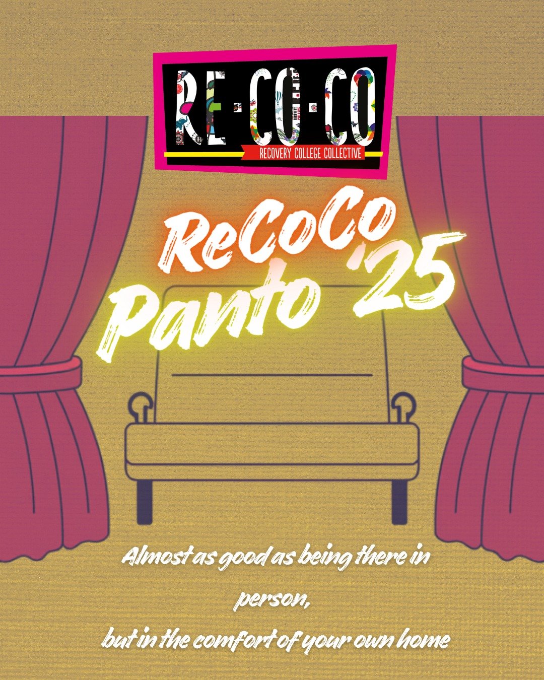 By popular demand, here's the full video of the ReCoCo pantomime. Tomfoolery galore, songs, dancing, drama, and performances that'll move you. Move you to what, we can't say.
 https://youtu.be/QVXg9_E3zeE?si=vAZHwsprwN4cbO6G