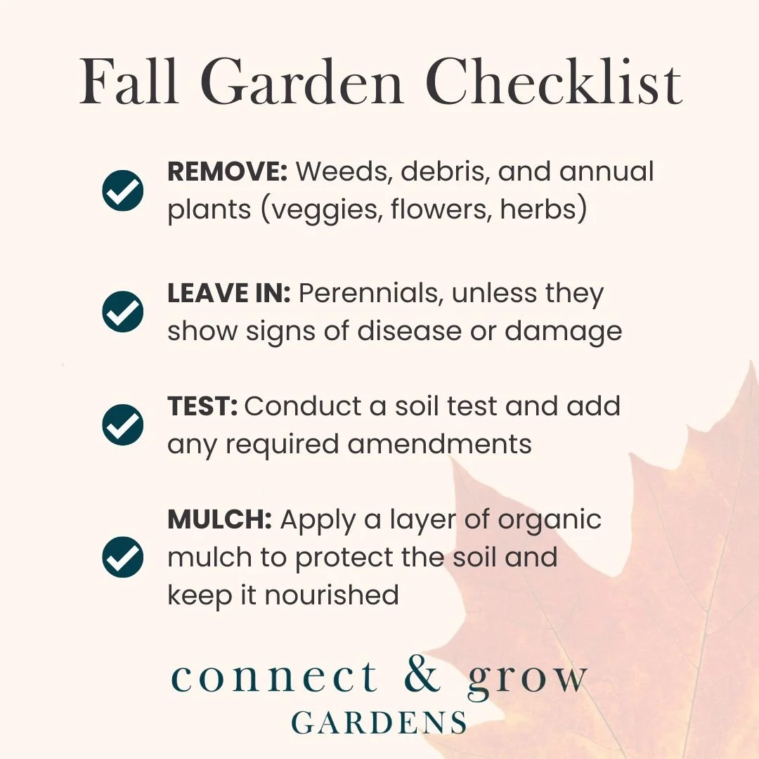 The secret to a thriving garden in the spring&hellip; 🌱

 A little effort now goes a long way toward healthier soil, fewer pests, and an easier start next season.

Check out my Stories to see how we&rsquo;re getting a client&rsquo;s beds ready &mdas