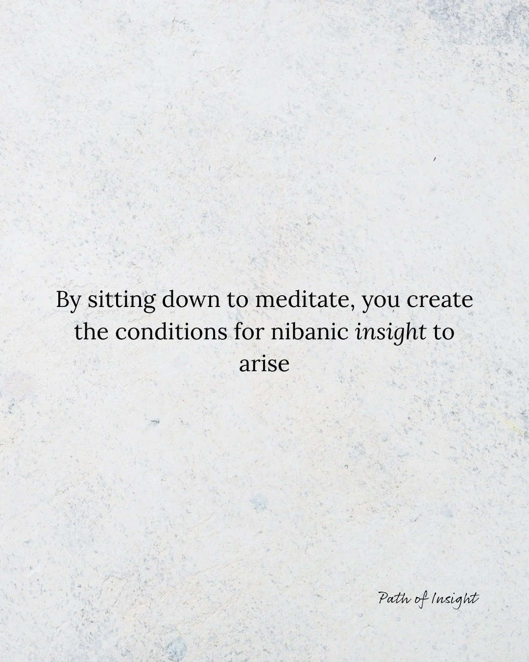 Creating the conditions