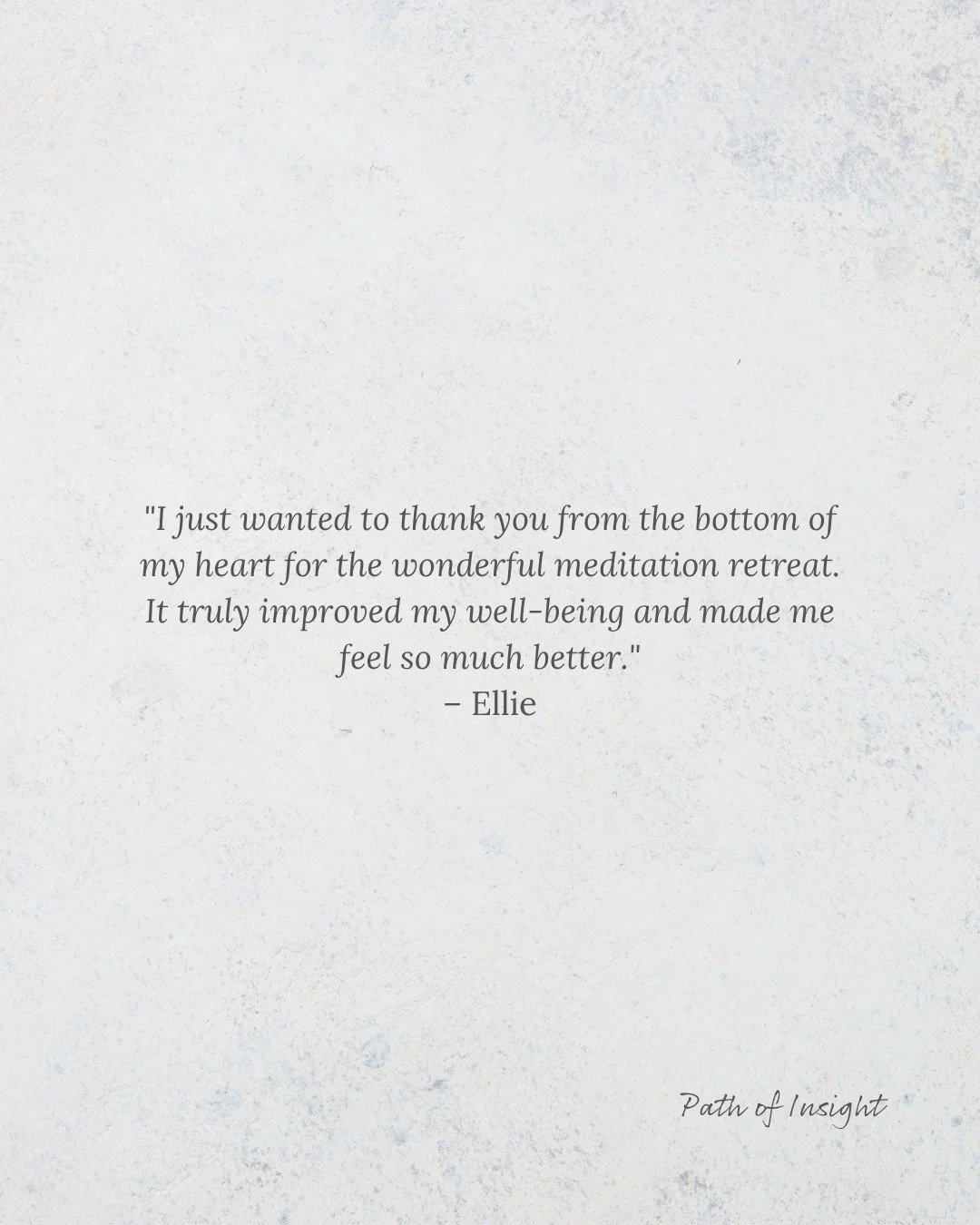 Some kind words from the last retreat ✨🧘&zwj;♀️