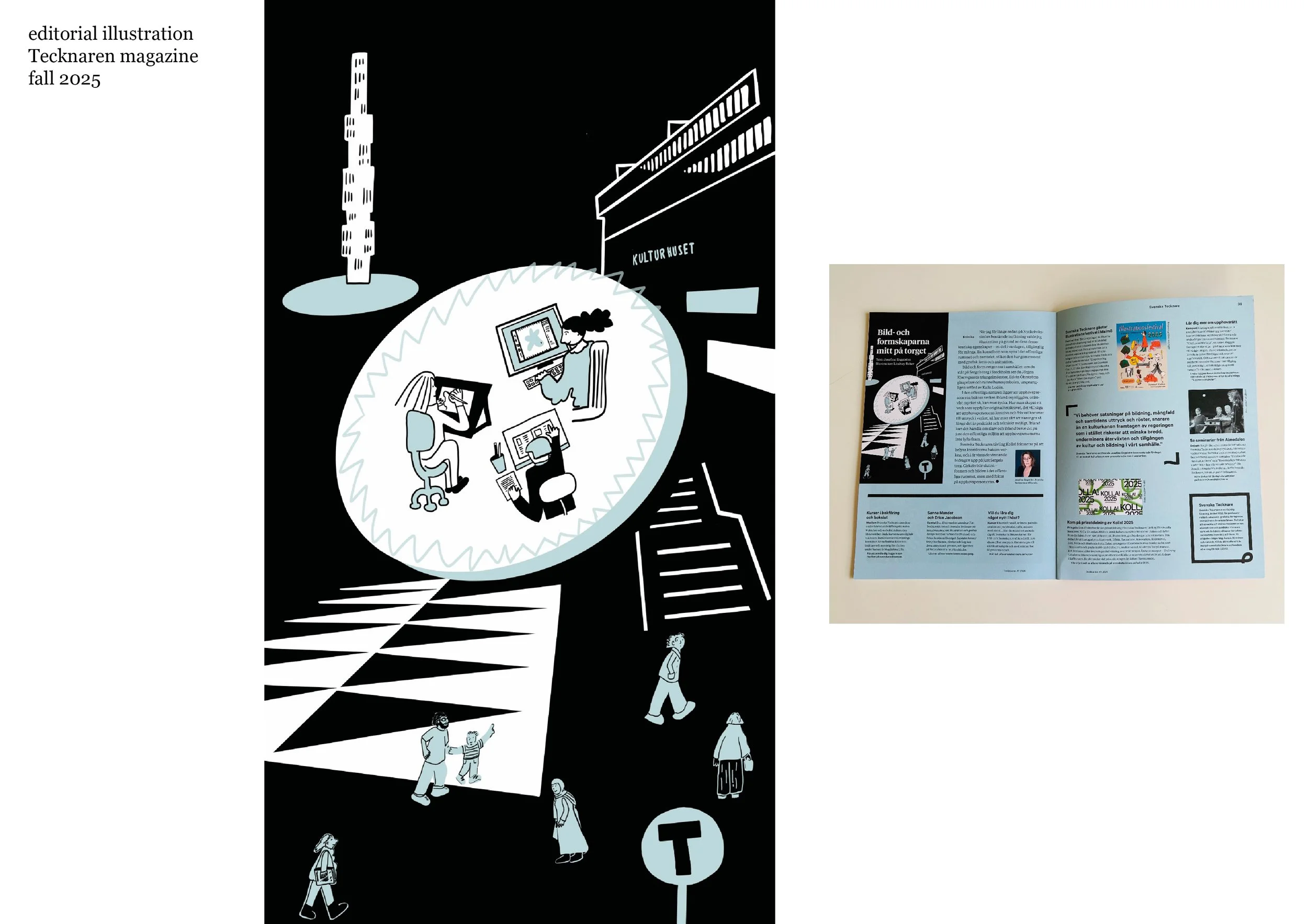 Editorial Illustration for Tecknaren Magazine 