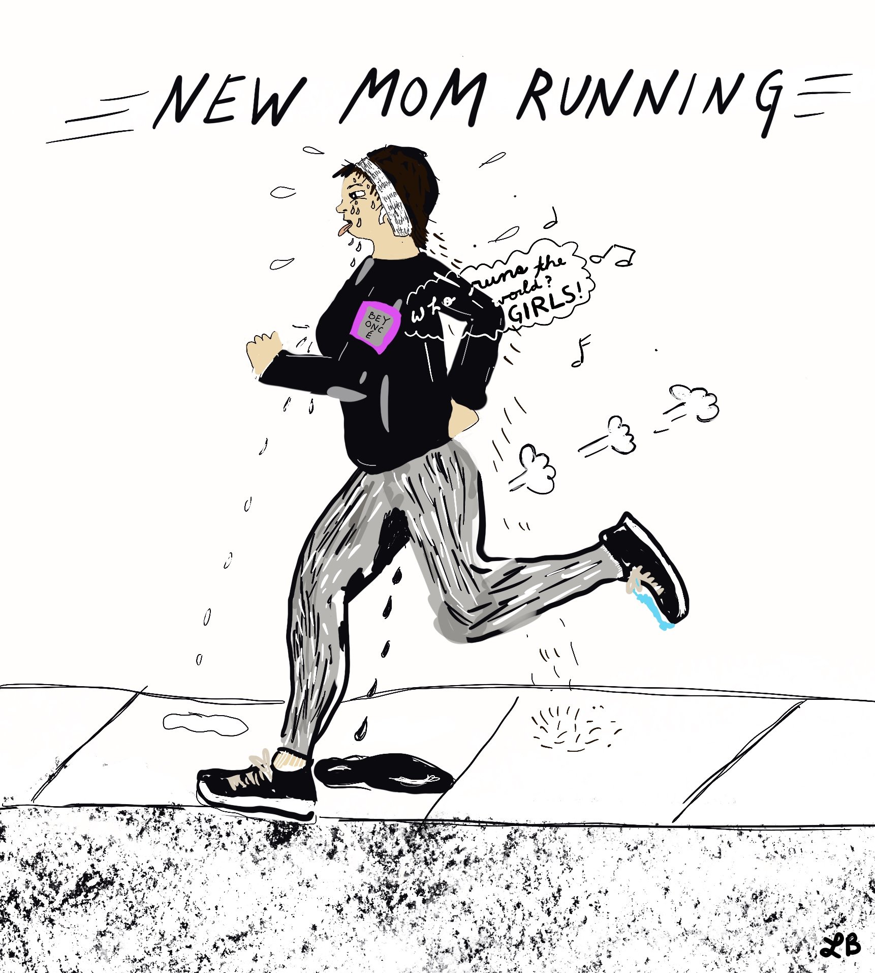 "New Mom Running" from Ledighet. Trying to run after having your second baby is not easy. 