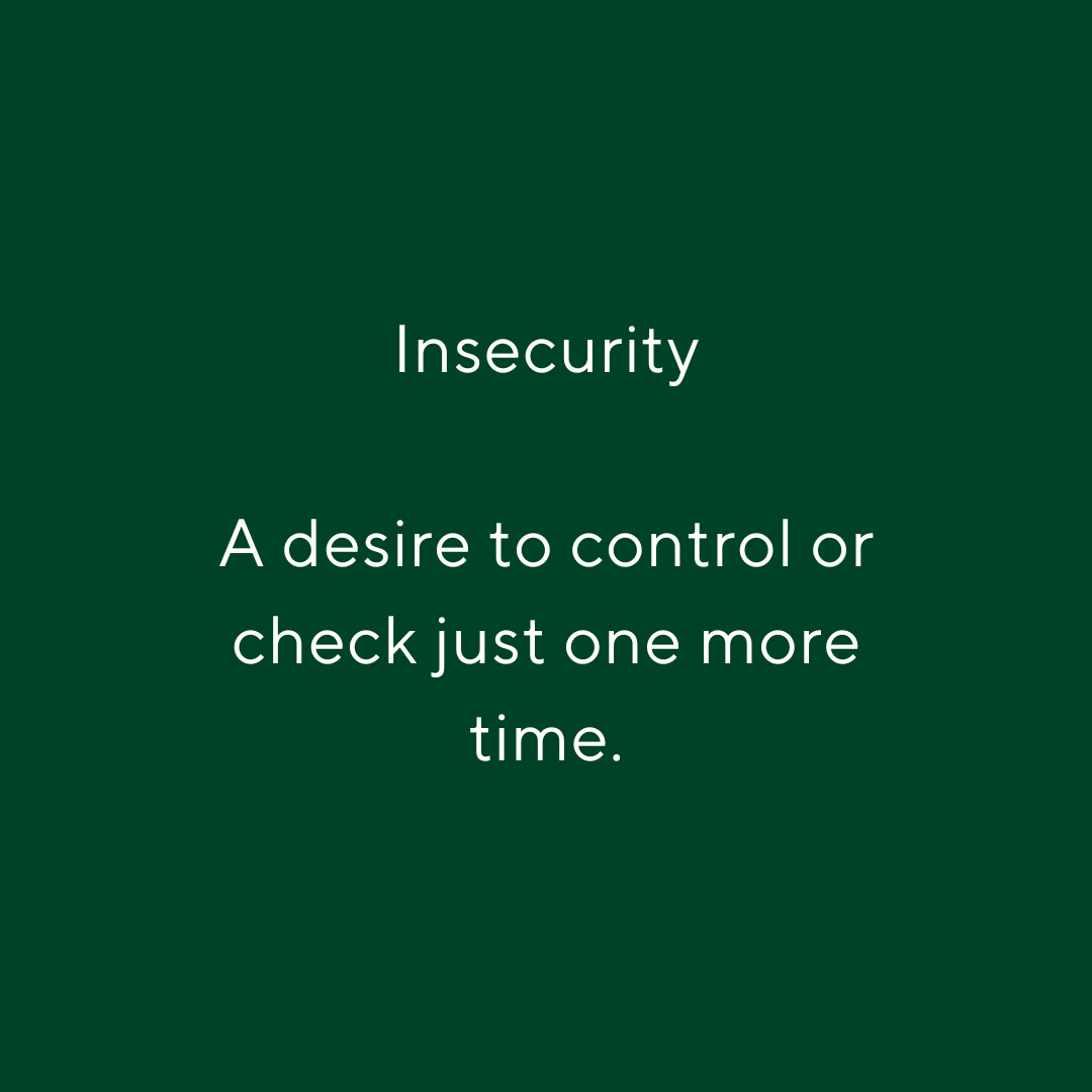Clue on insecurity