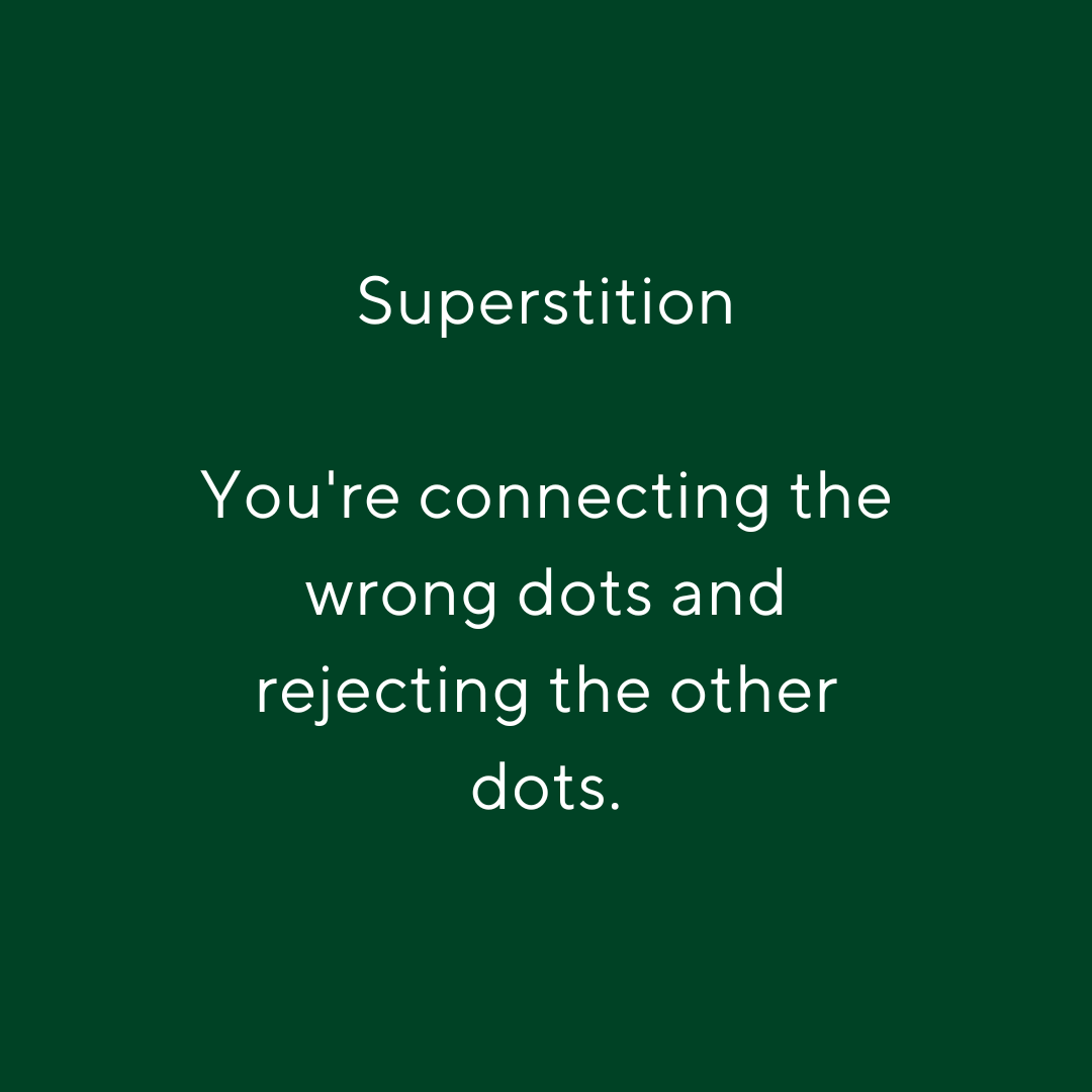 Clue on superstition