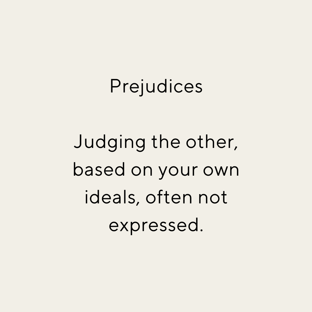 Clue on prejudices