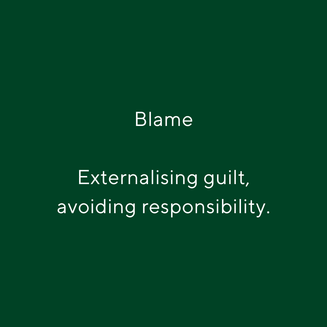 Clue on blame