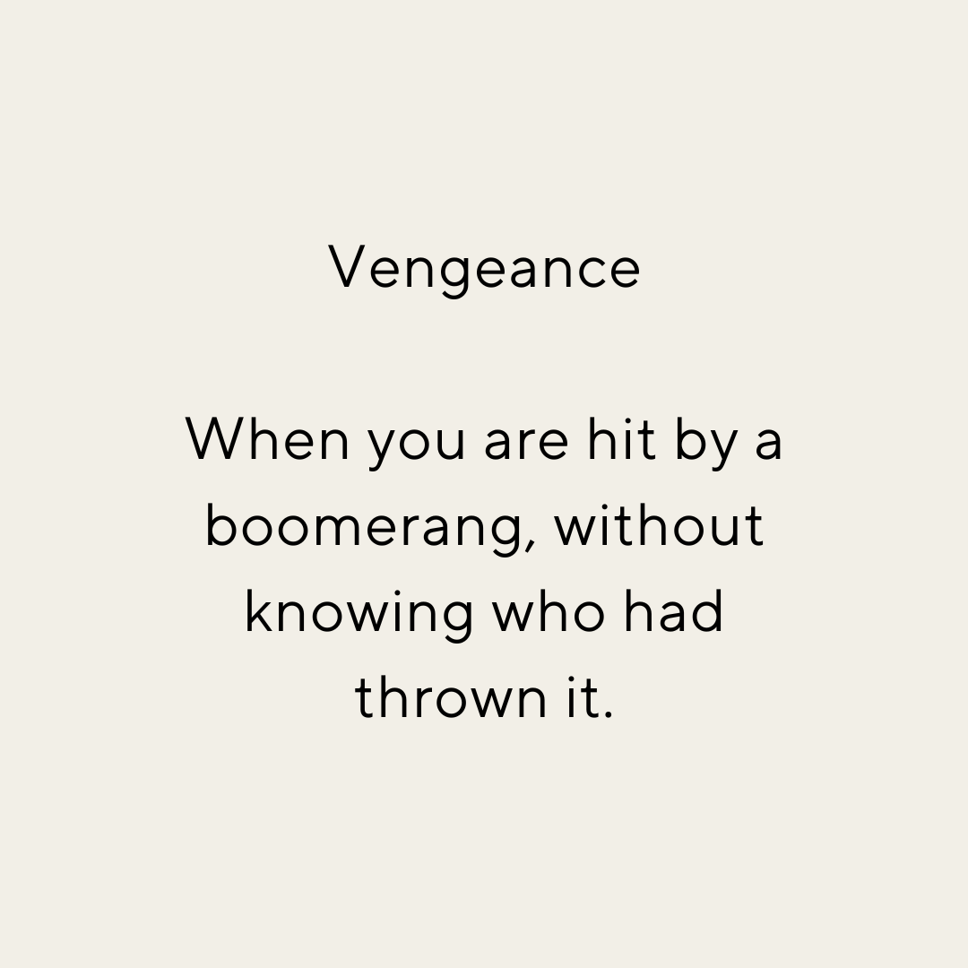Clue on vengeance