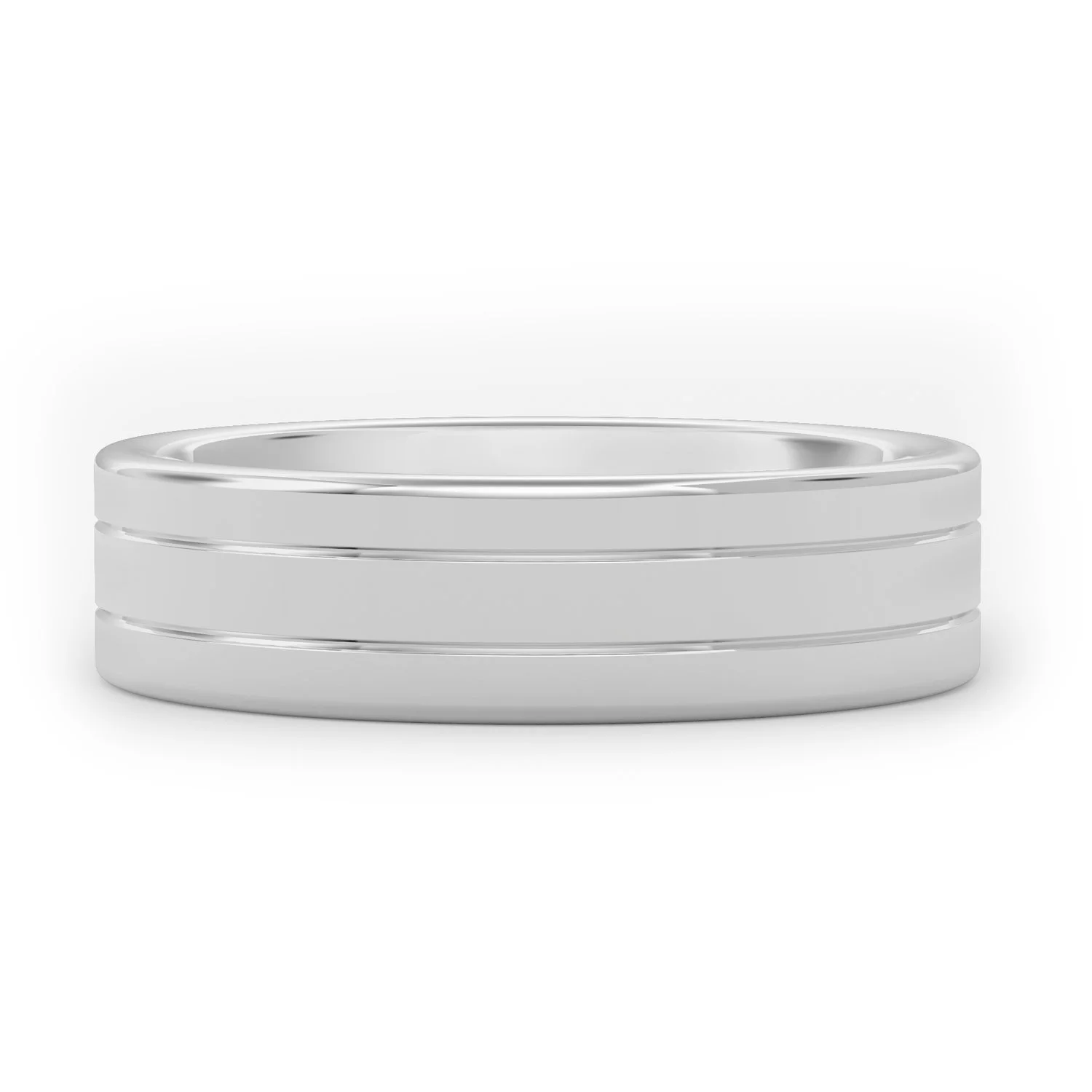 Mens wedding rings handcrafted in Platinum.